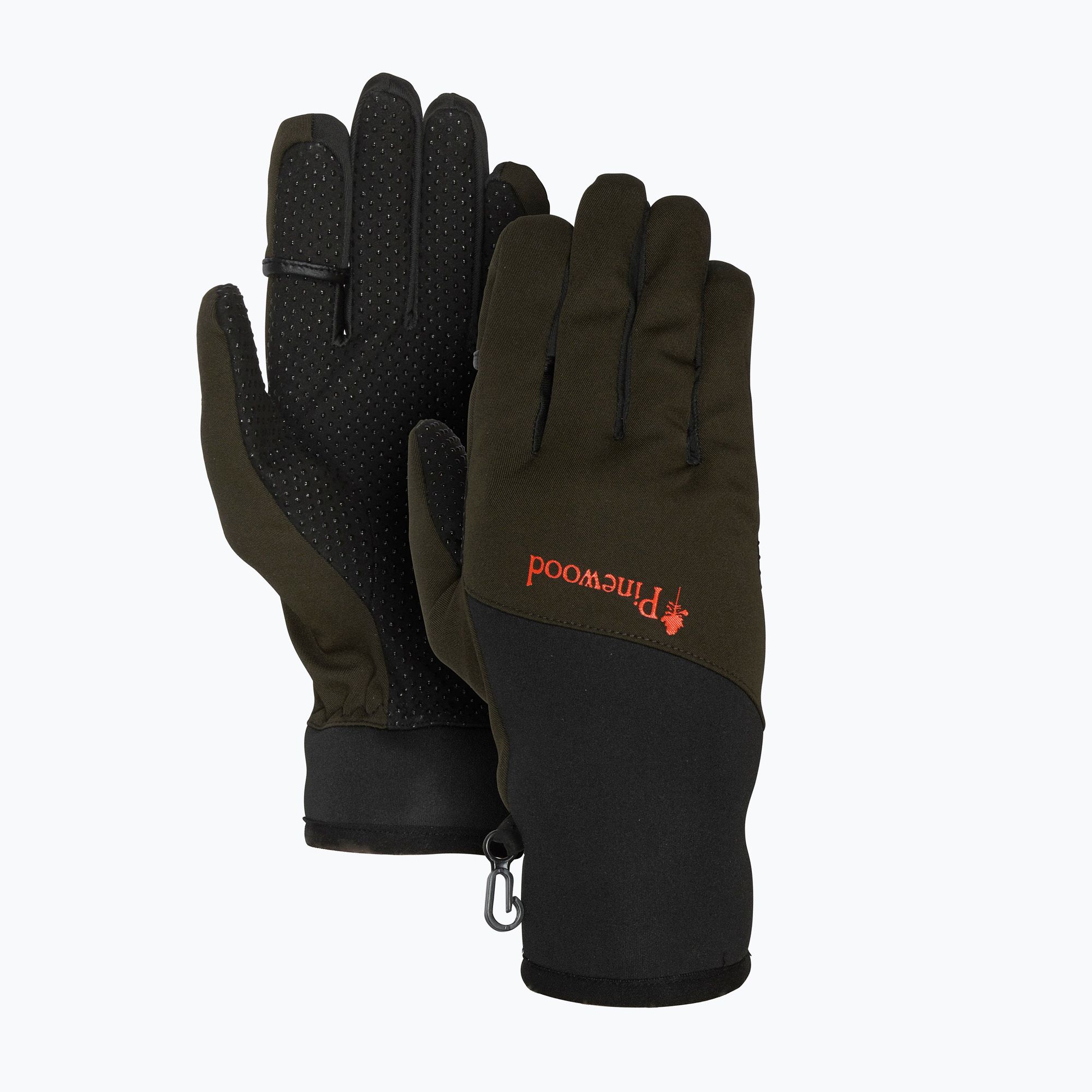 Rękawiczki trekkingowe męskie Pinewood Hunters Neoprene mossgreen/black 