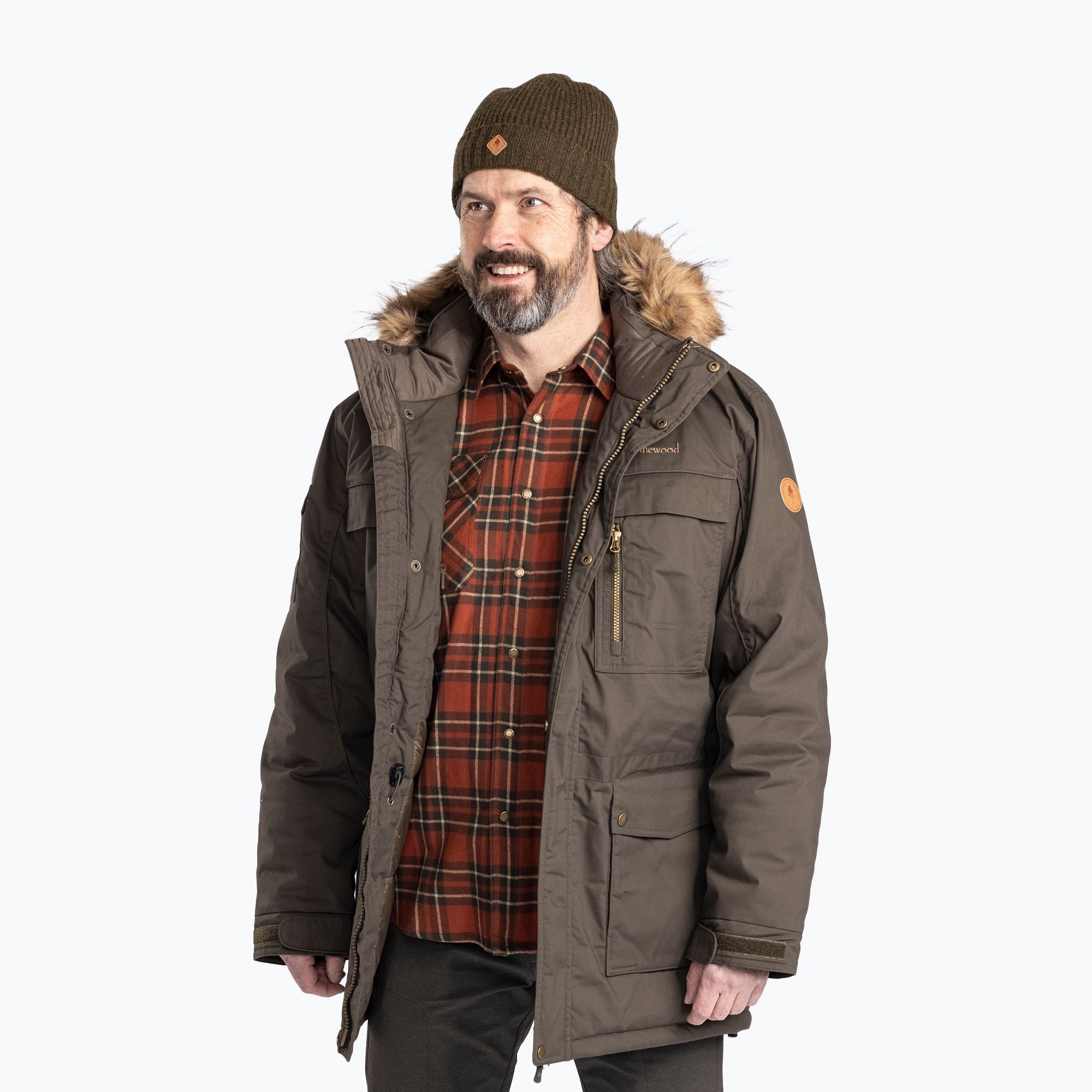 Kurtka zimowa męska Pinewood Finnveden Winter Parka d.olive 