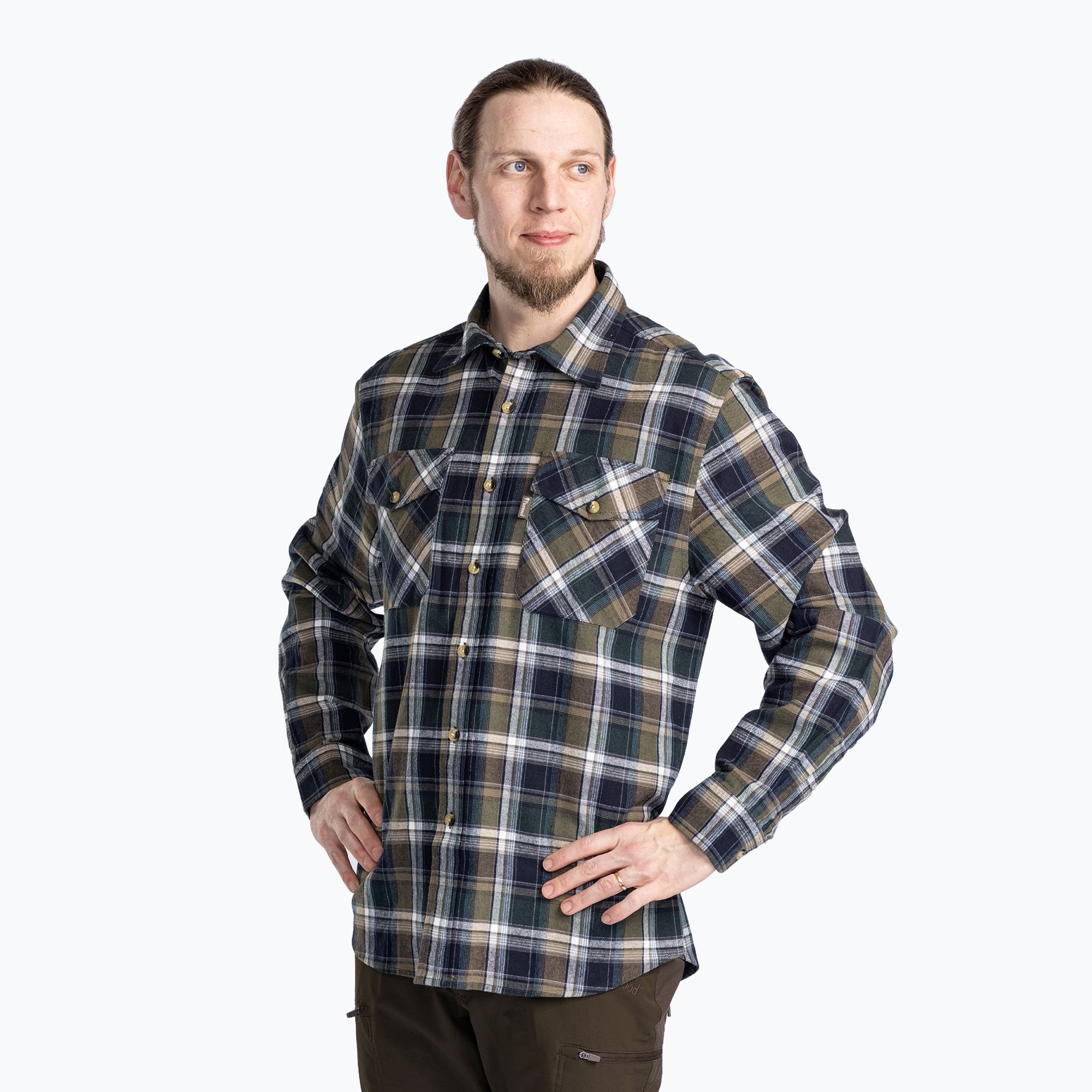 Koszula męska Pinewood Härjedalen green/navy 