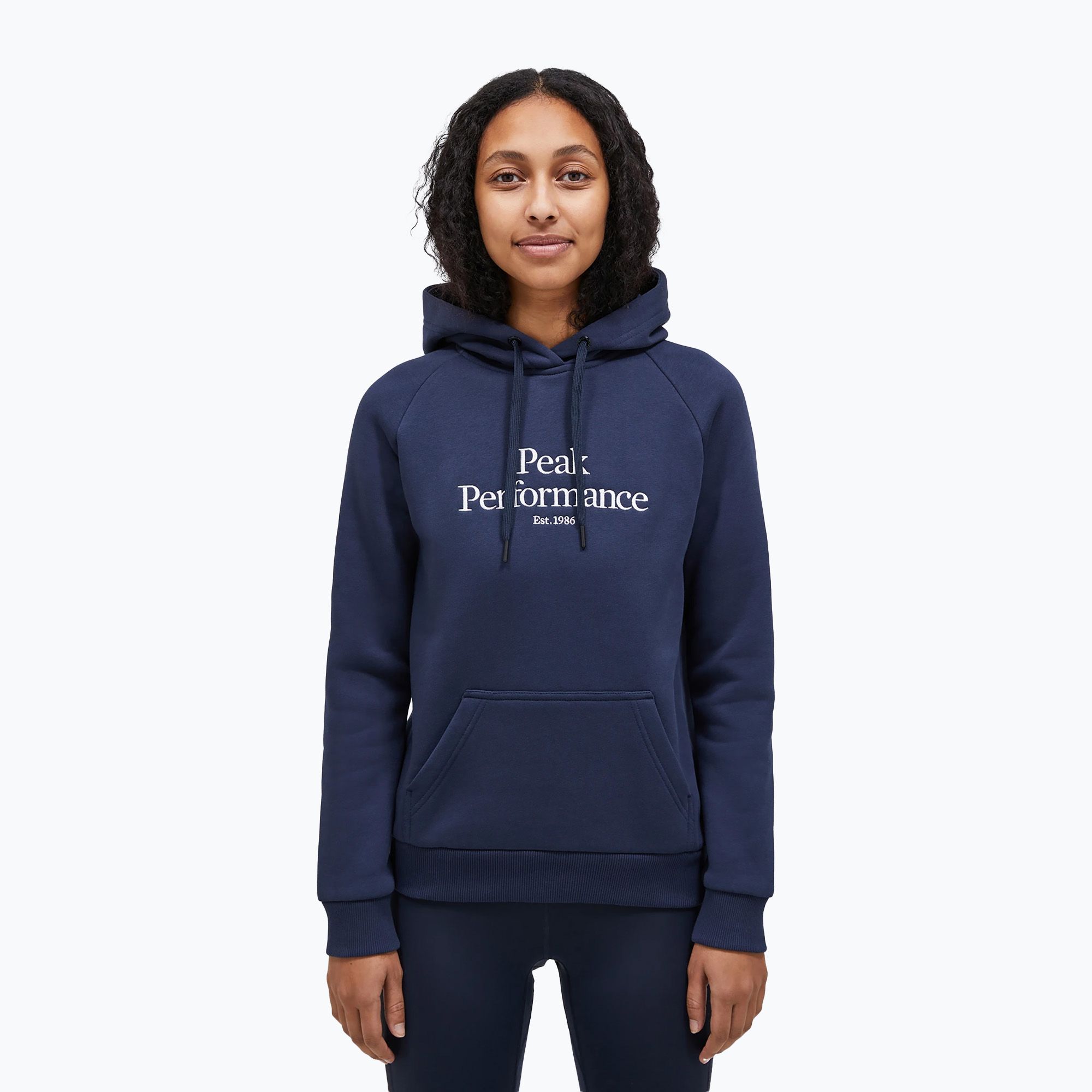 Bluza trekkingowa damska Peak Performance Original Hood blue shadow 