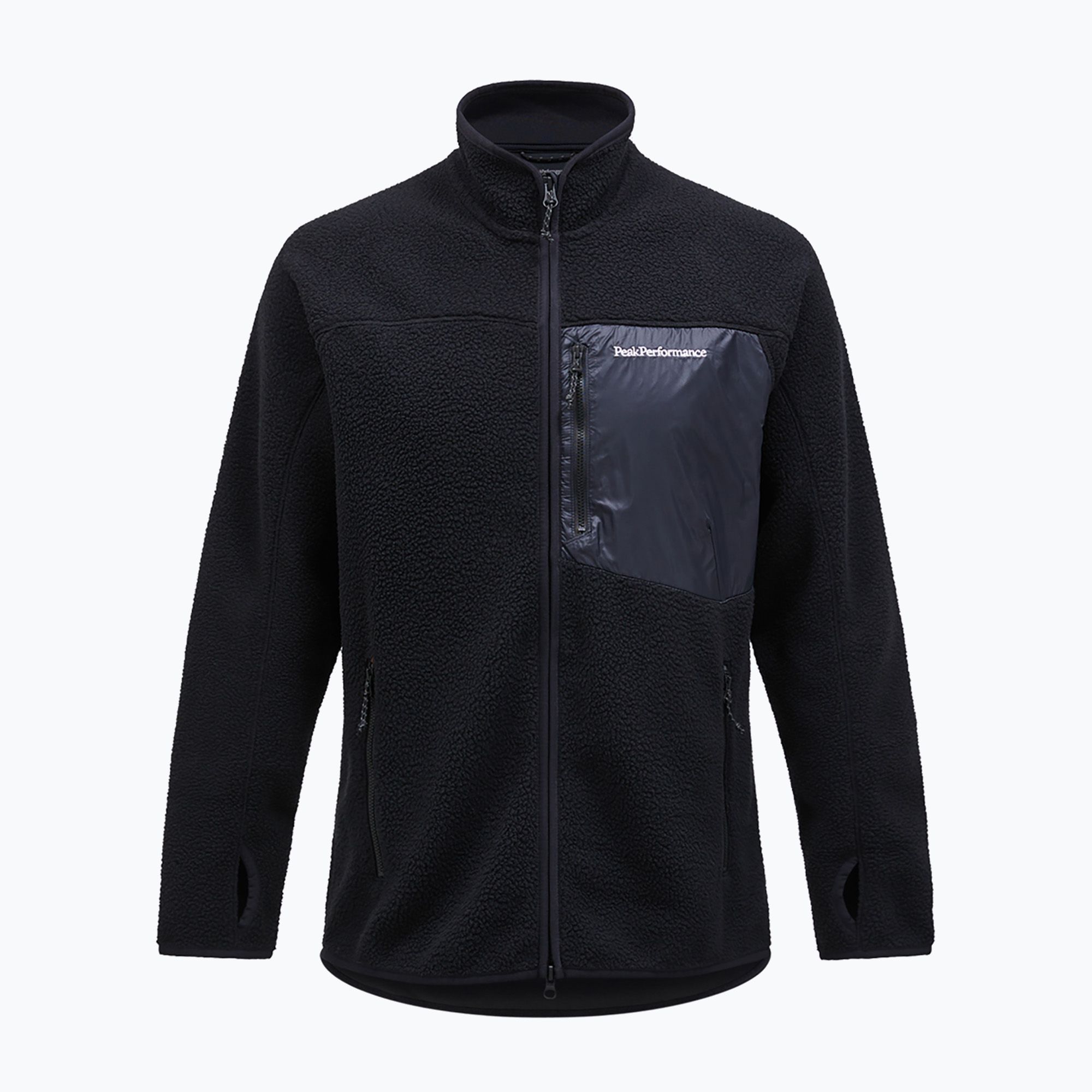 Bluza polarowa męska Peak Performance Pile Zip black 