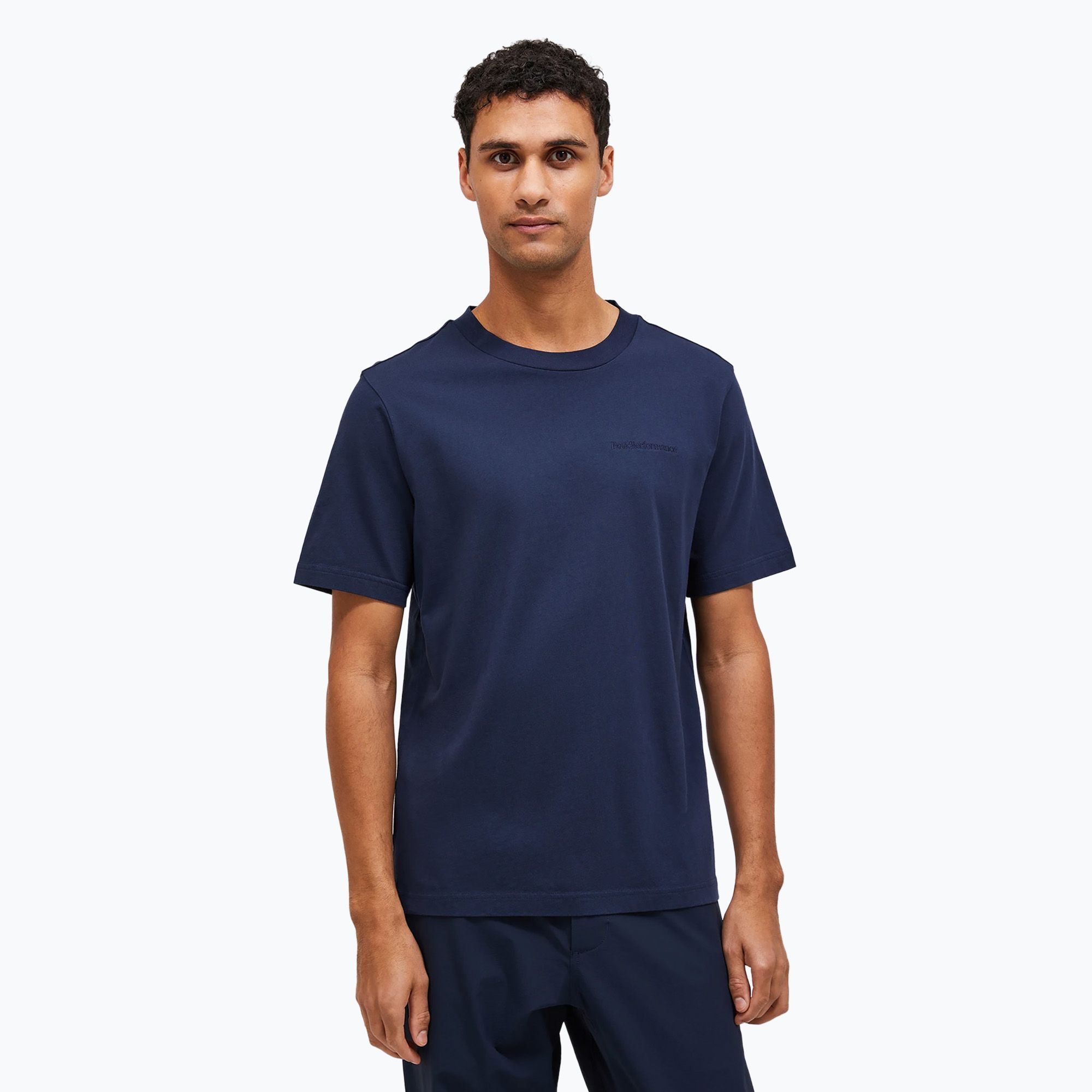 Koszulka męska Peak Performance Original Small Logo Tee blue shadow 
