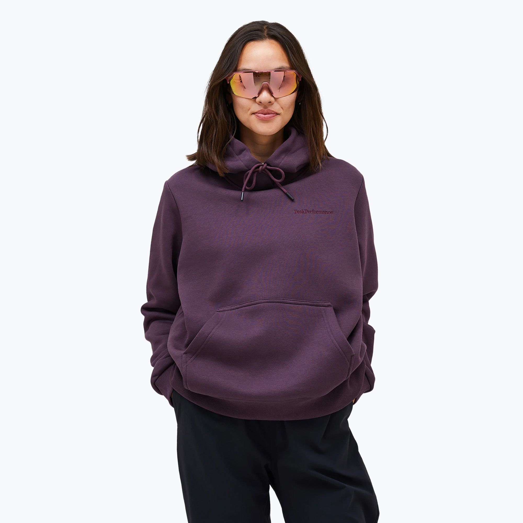 Bluza damska Peak Performance Original Small Logo Hood mystic purple 