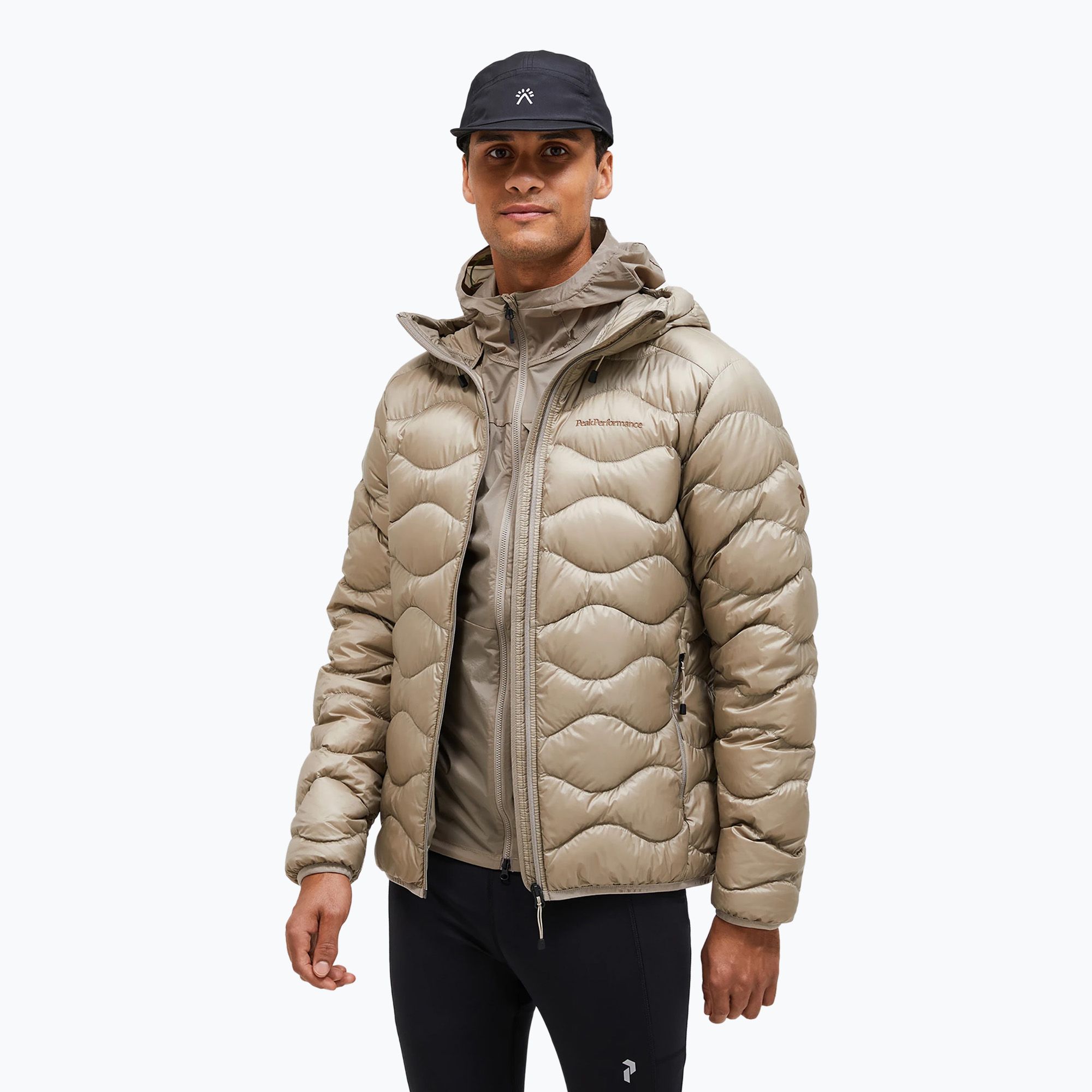 Kurtka puchowa męska Peak Performance Helium Down Hood avid beige 