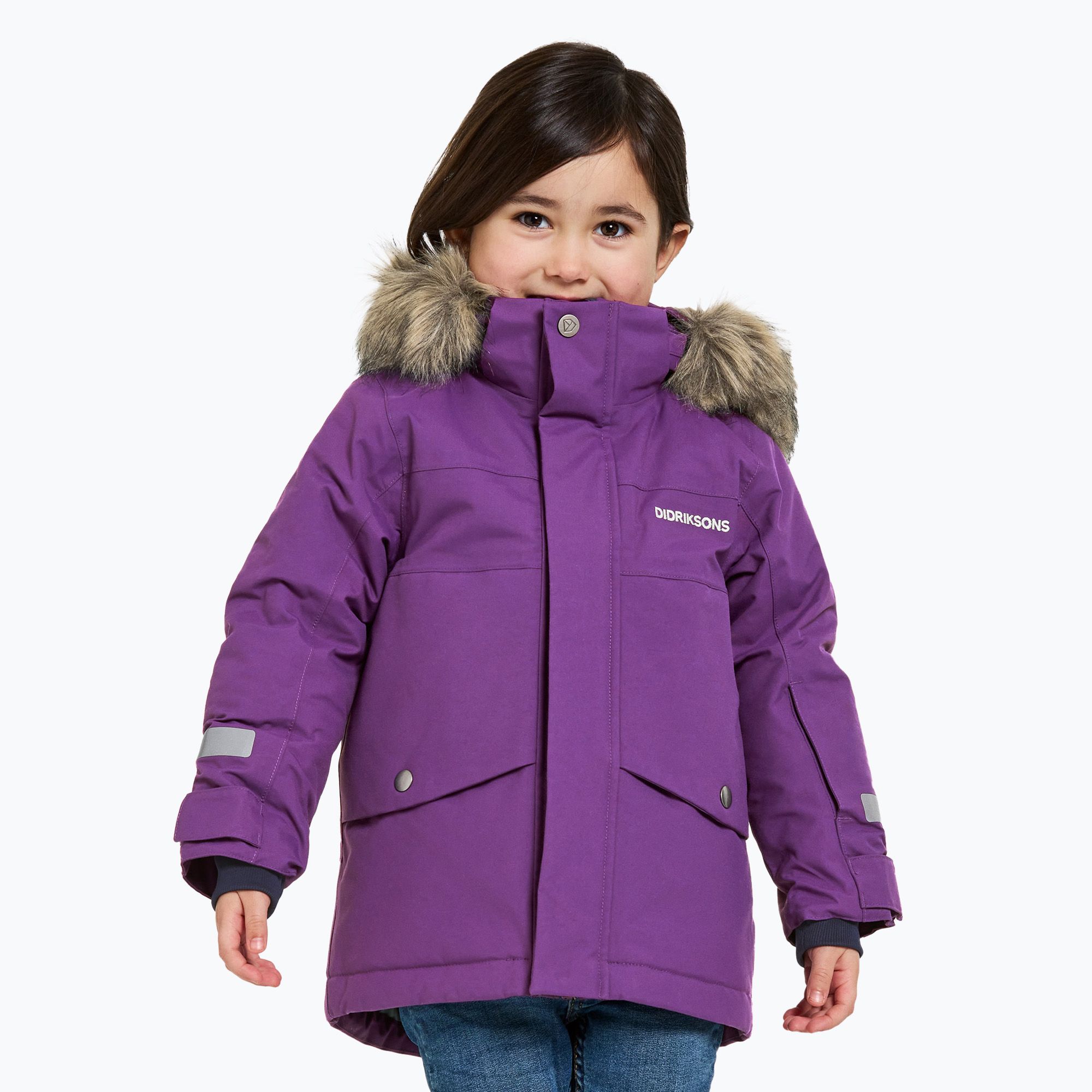 Kurtka zimowa dziecięca Didriksons Bjärven Parka royal purple 