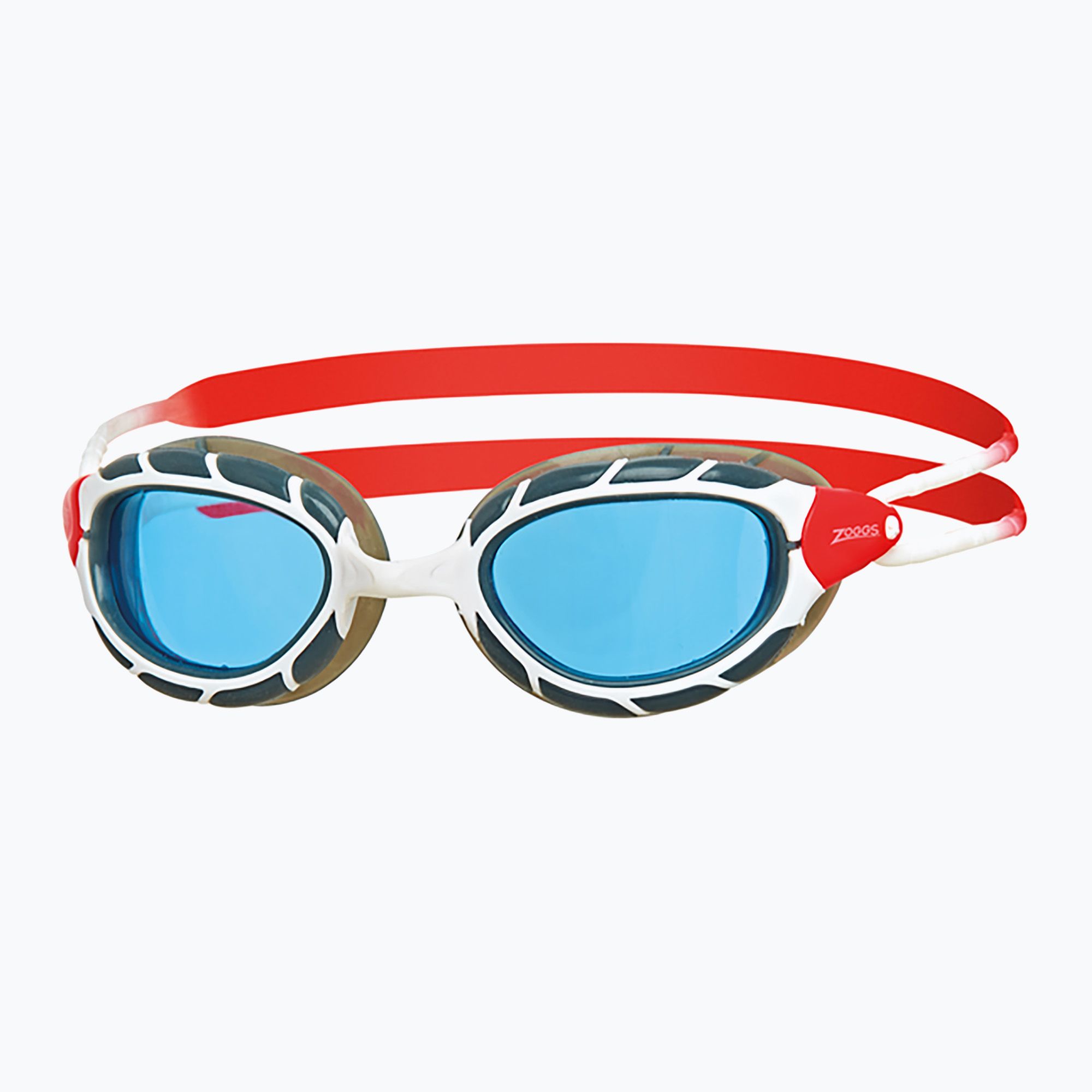 Okulary do pływania Zoggs Predator white/ red/ tint blue 