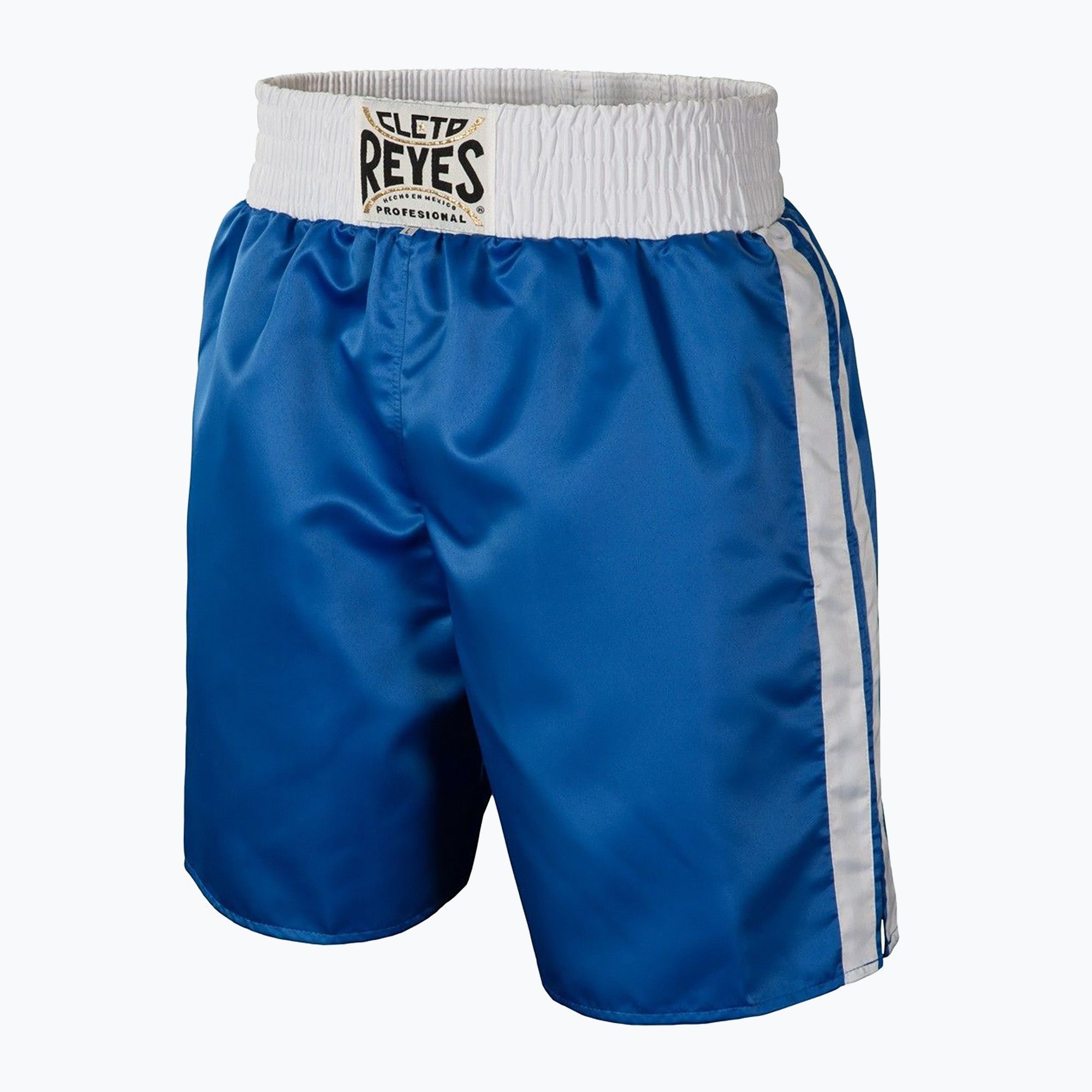 Spodenki bokserskie męskie Cleto Reyes Satin Boxing blue/white 