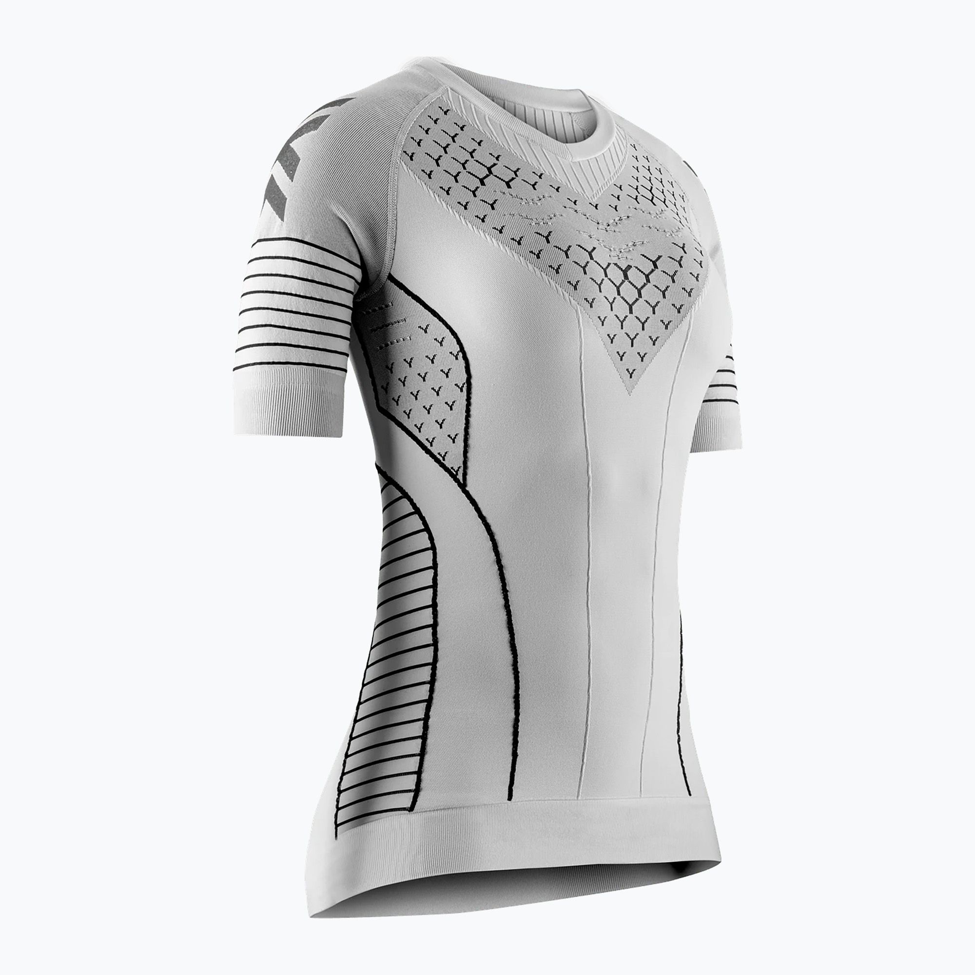 Koszulka do biegania damska X-Bionic Twyce Race SS arctic white/pearl grey 