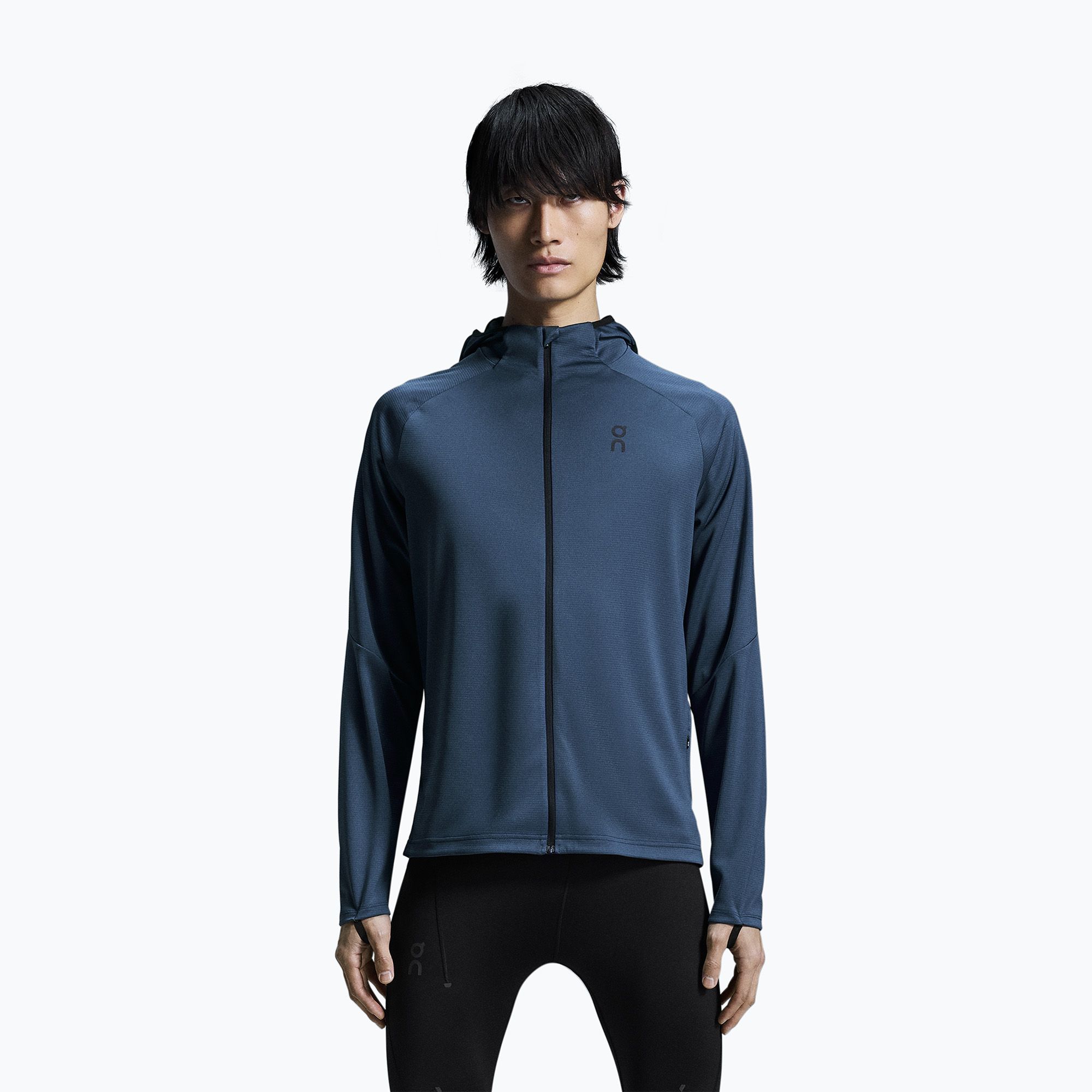 Bluza do biegania męska On Running Climate Zip Hoodie blue 