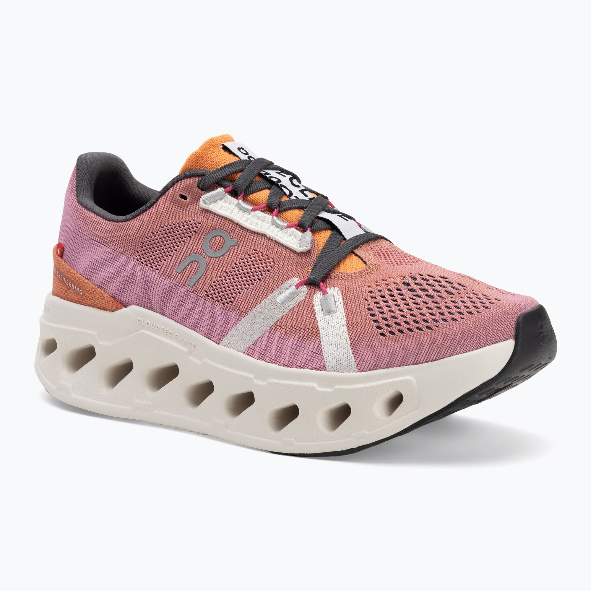 Buty do biegania damskie On Running Cloudeclipse tangerine/ivory 