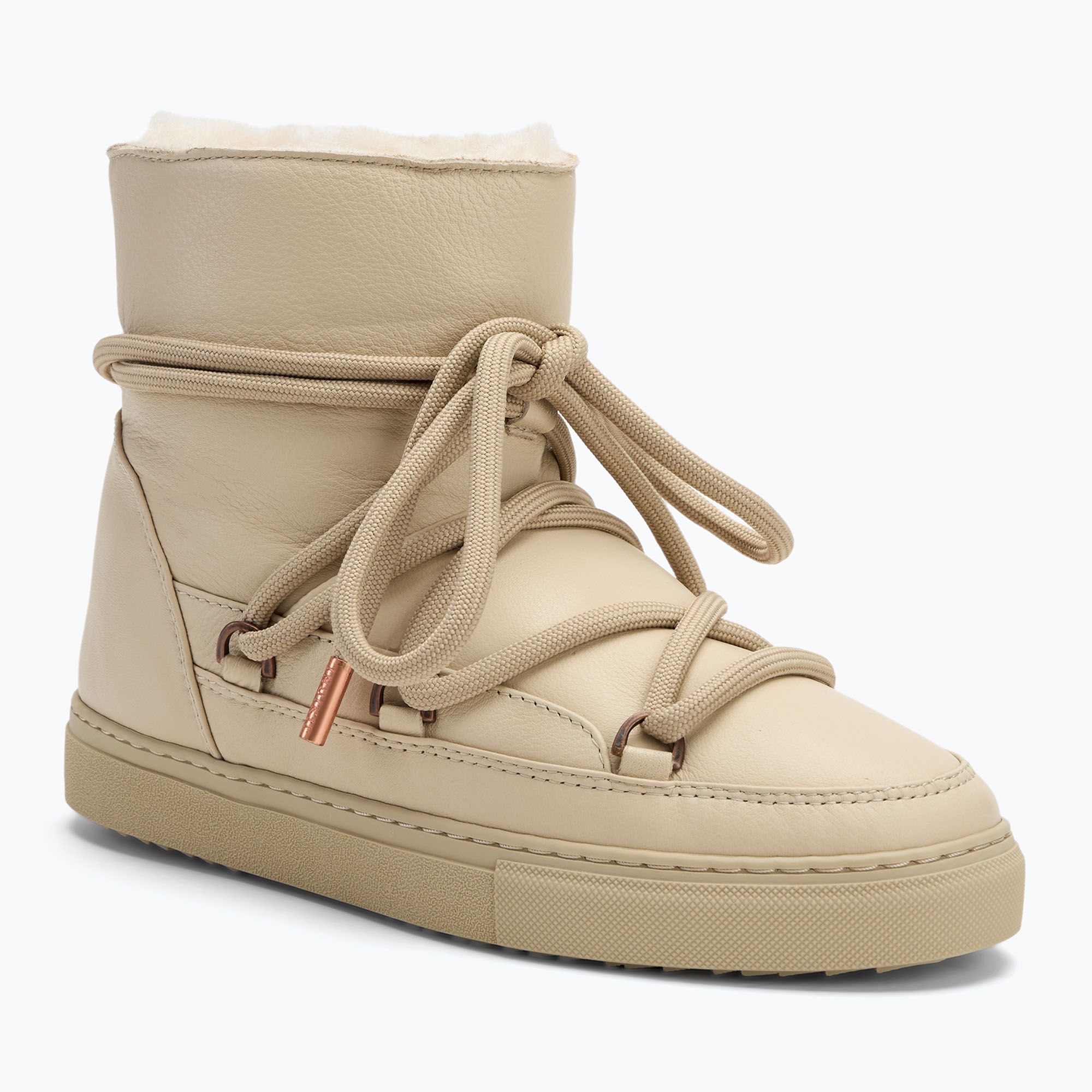 Śniegowce damskie INUIKII Full Leather cream 