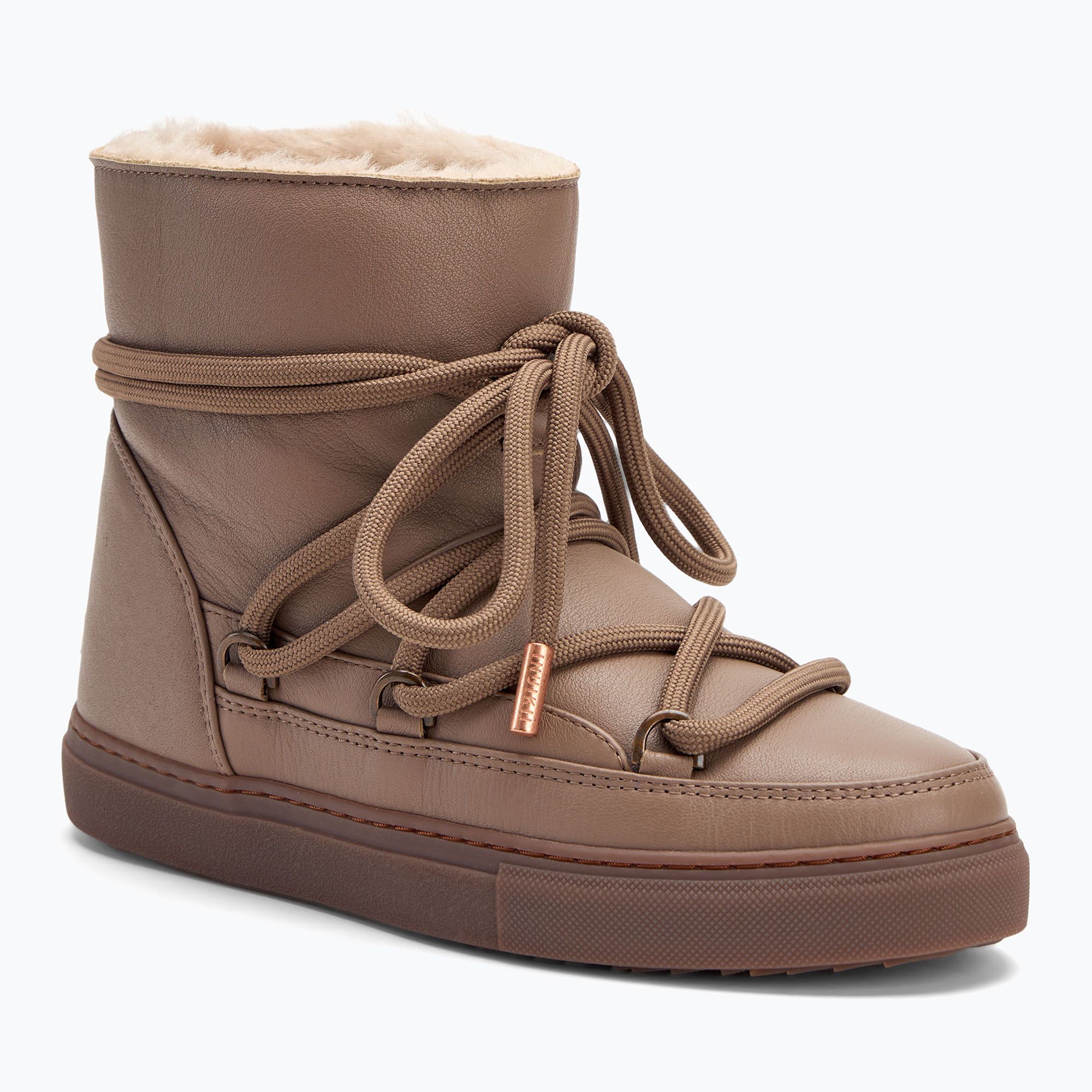 Śniegowce damskie INUIKII Full Leather taupe 