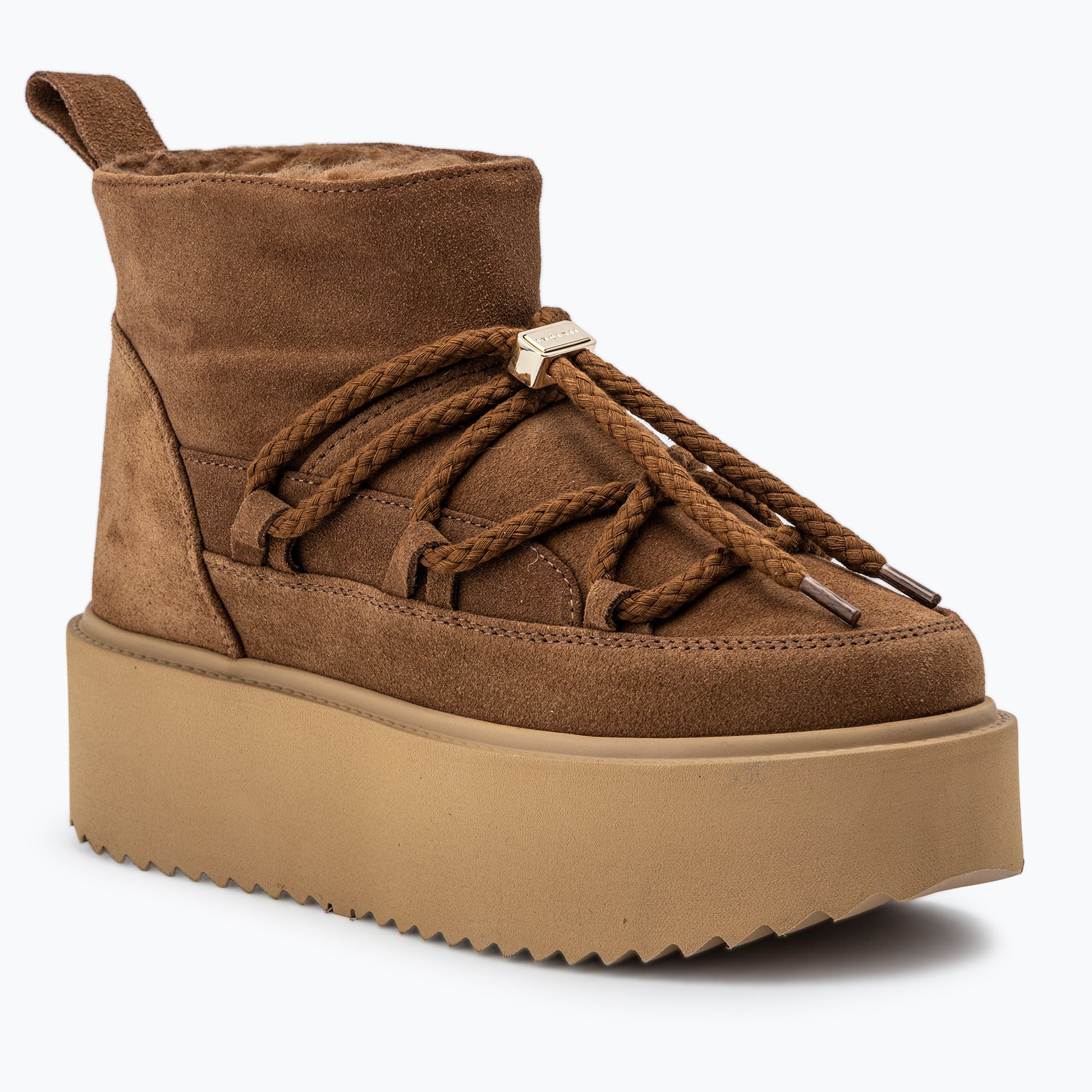 Śniegowce damskie INUIKII Classic Low Platform brown 