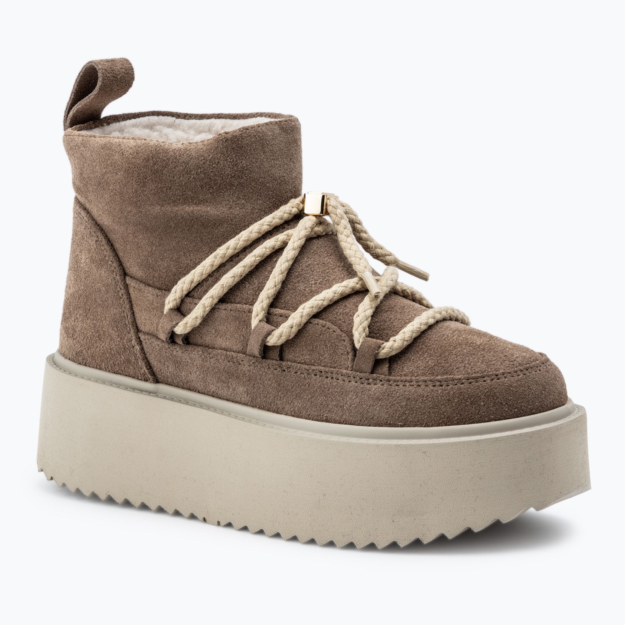 Śniegowce damskie INUIKII Classic Low Platform beige 