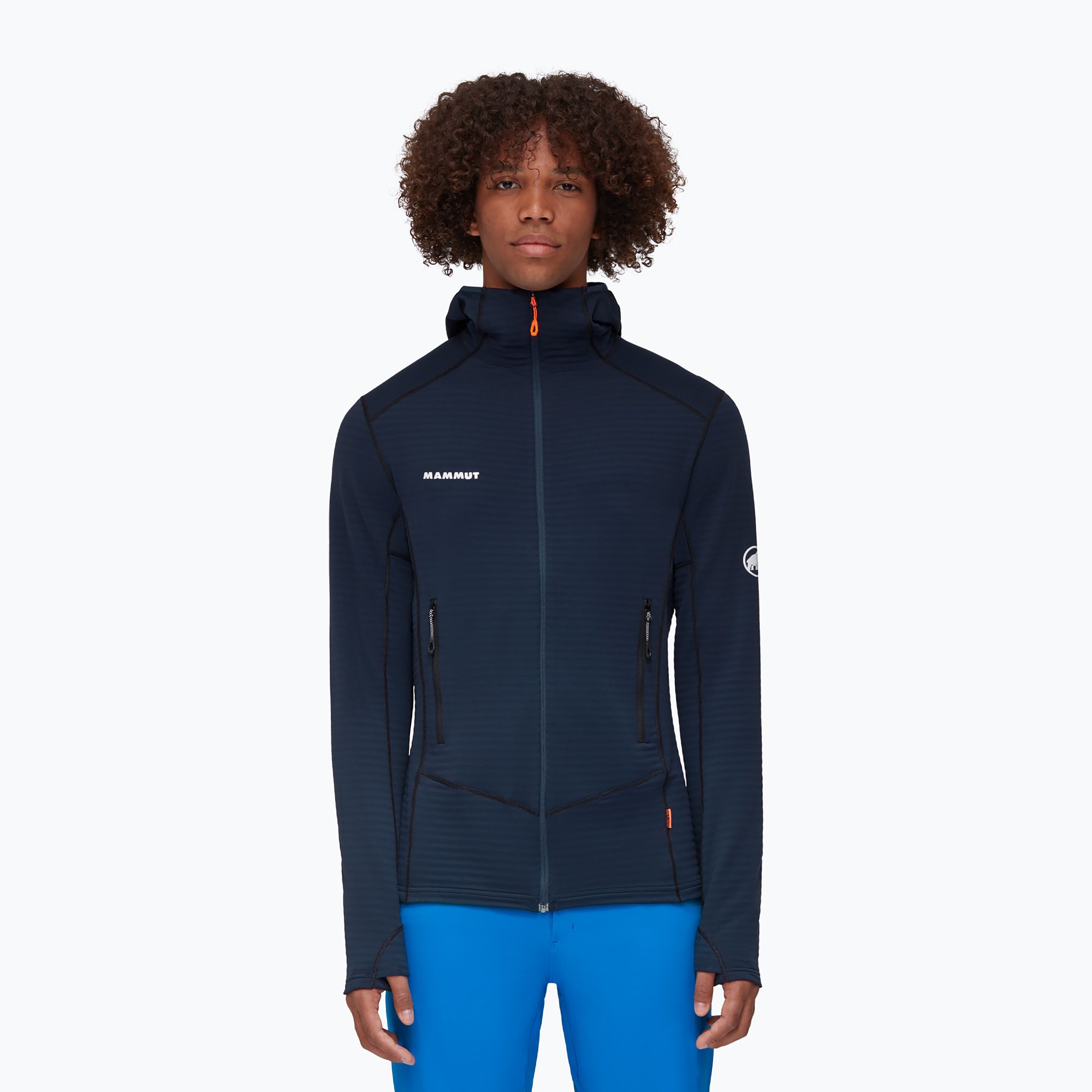 Bluza trekkingowa męska Mammut Taiss Light ML Hooded marine 