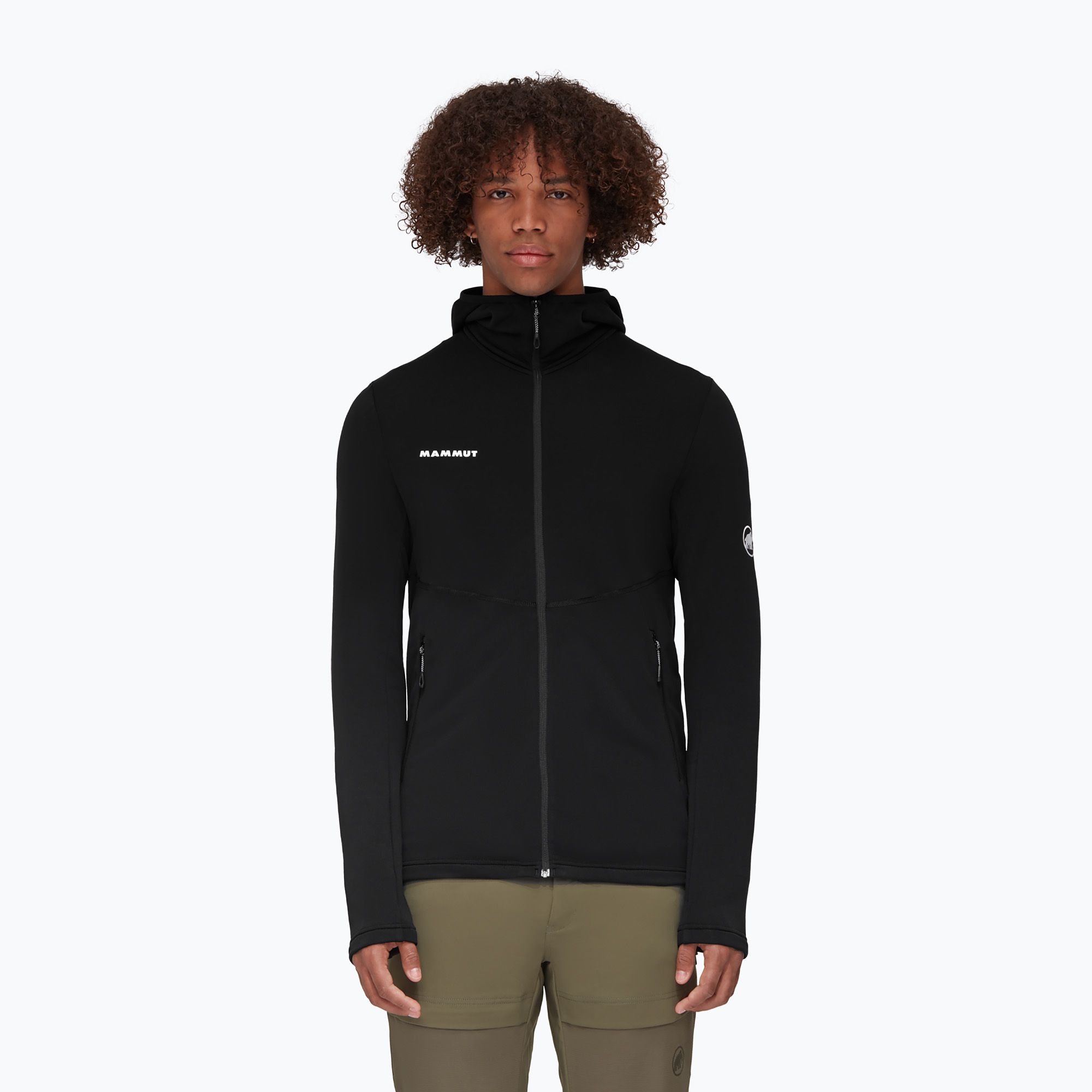 Bluza trekkingowa męska Mammut Aconcagua Light ML Hooded black 