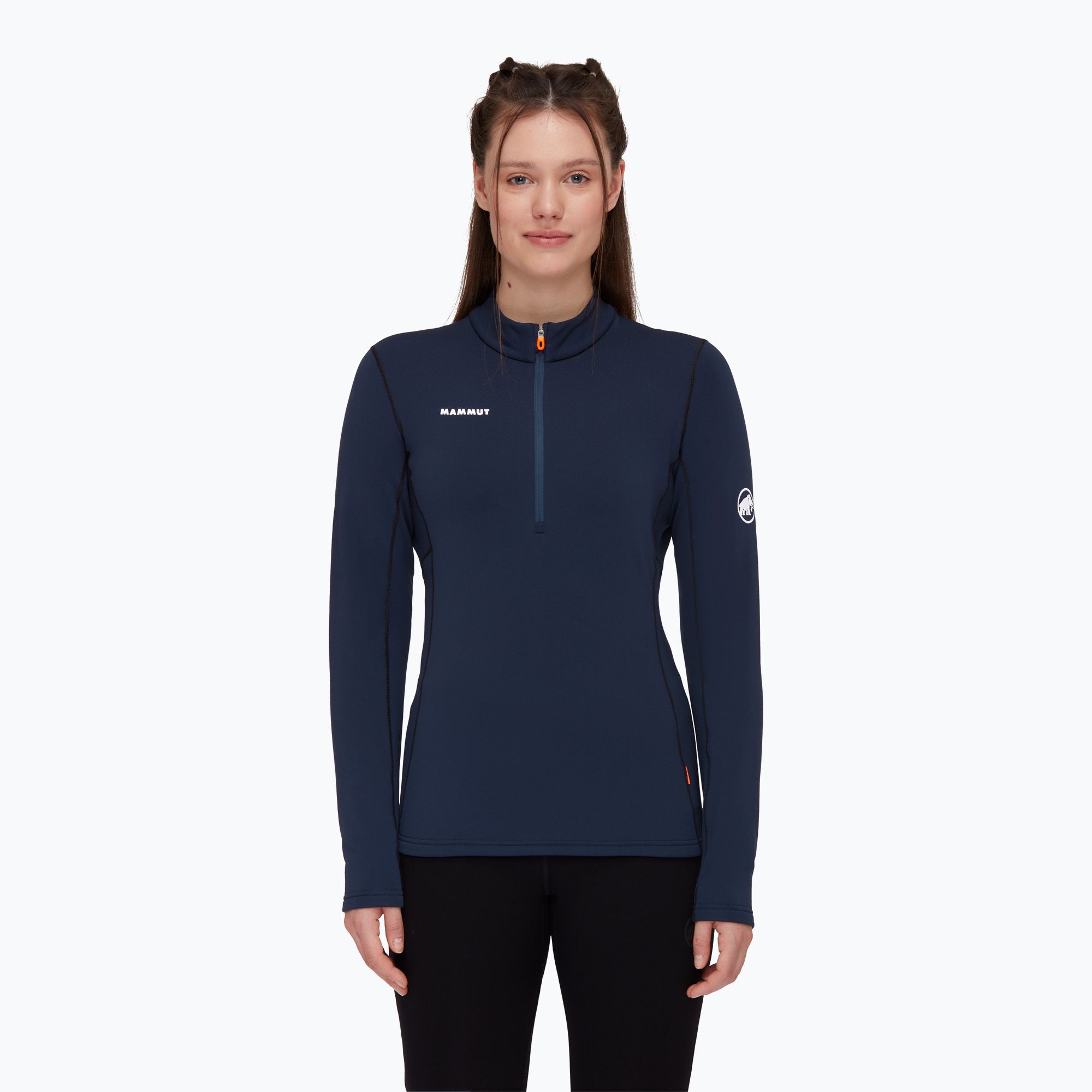 Bluza trekkingowa damska Mammut Aenergy ML Half Zip Pull marine/black 