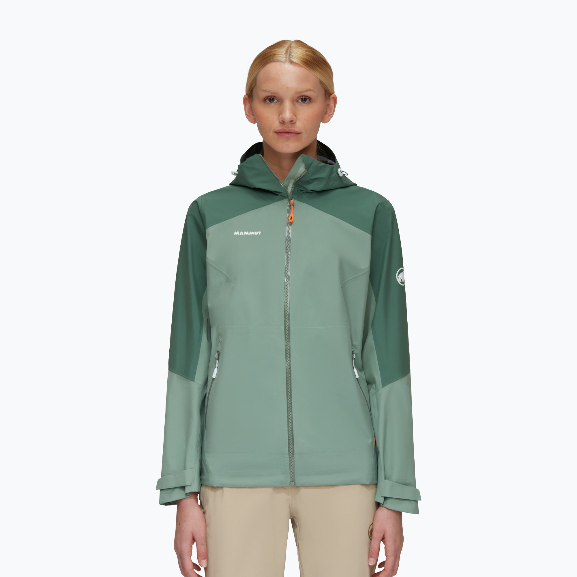 Kurtka przeciwdeszczowa damska Mammut Convey Tour HS Hooded jade/dark jade 