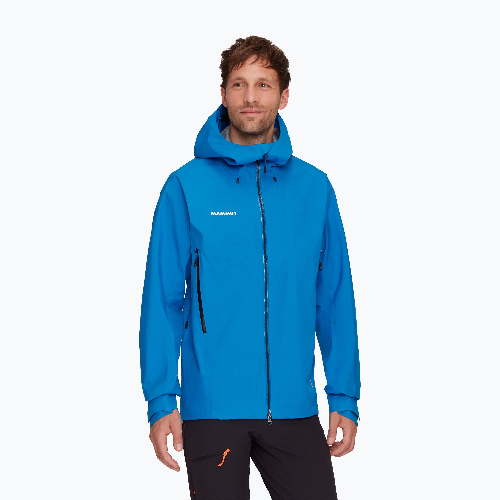 Kurtka przeciwdeszczowa męska Mammut Crater IV HS Hooded glacier blue 