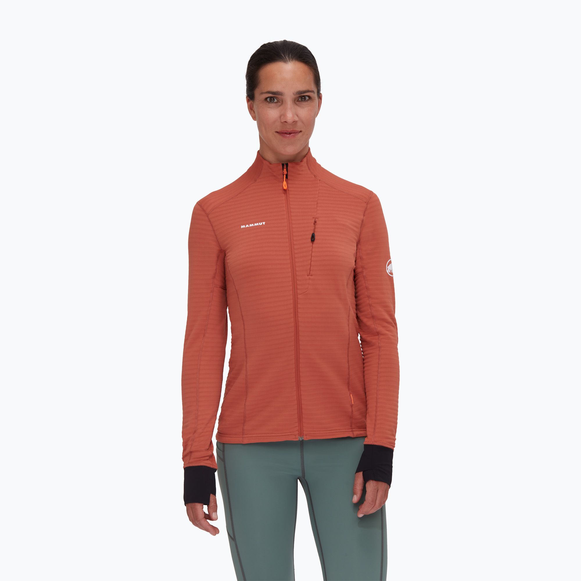 Bluza trekkingowa damska Mammut Taiss Light ML brick-black 
