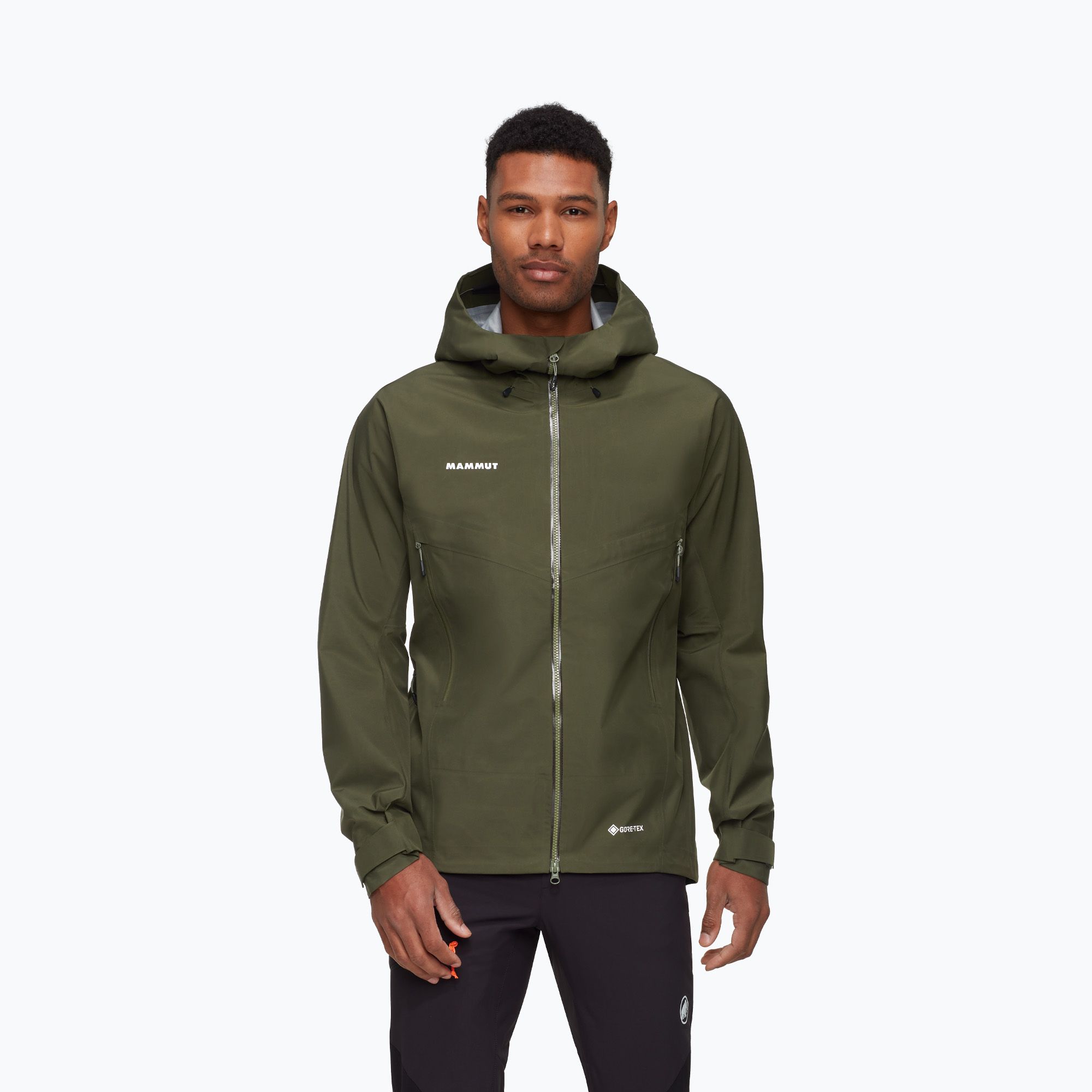 Kurtka przeciwdeszczowa męska Mammut Crater IV HS Hooded dark marsh 