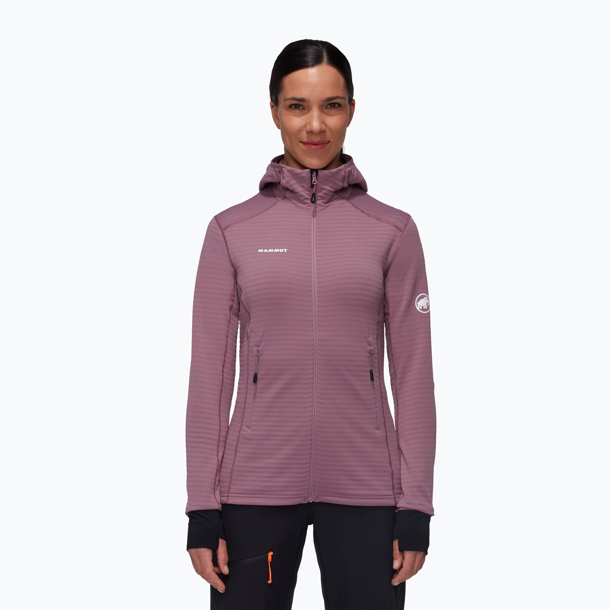 Bluza trekkingowa damska Mammut Taiss Light ML Hooded flux/black 