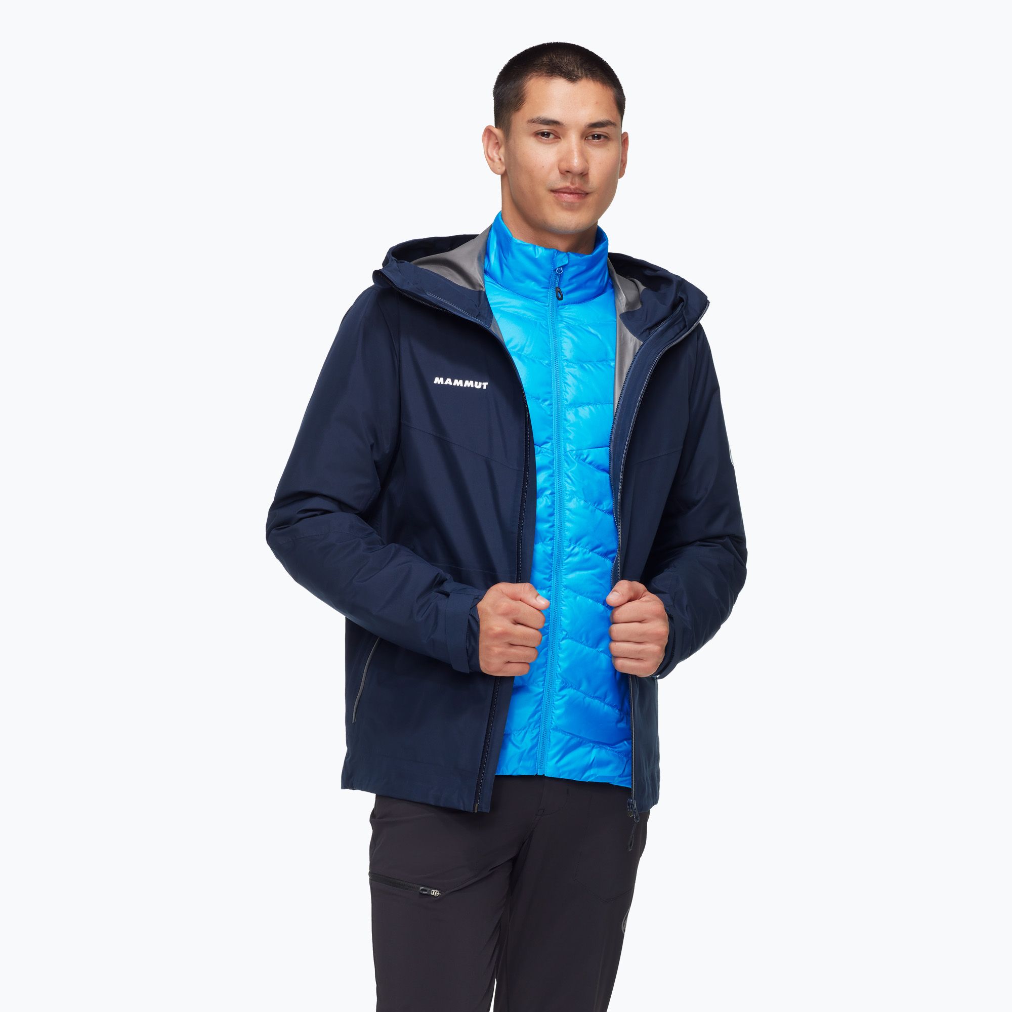 Kurtka 3w1 męska Mammut Convey 3 in 1 HS Hooded marine/ glacier blue 