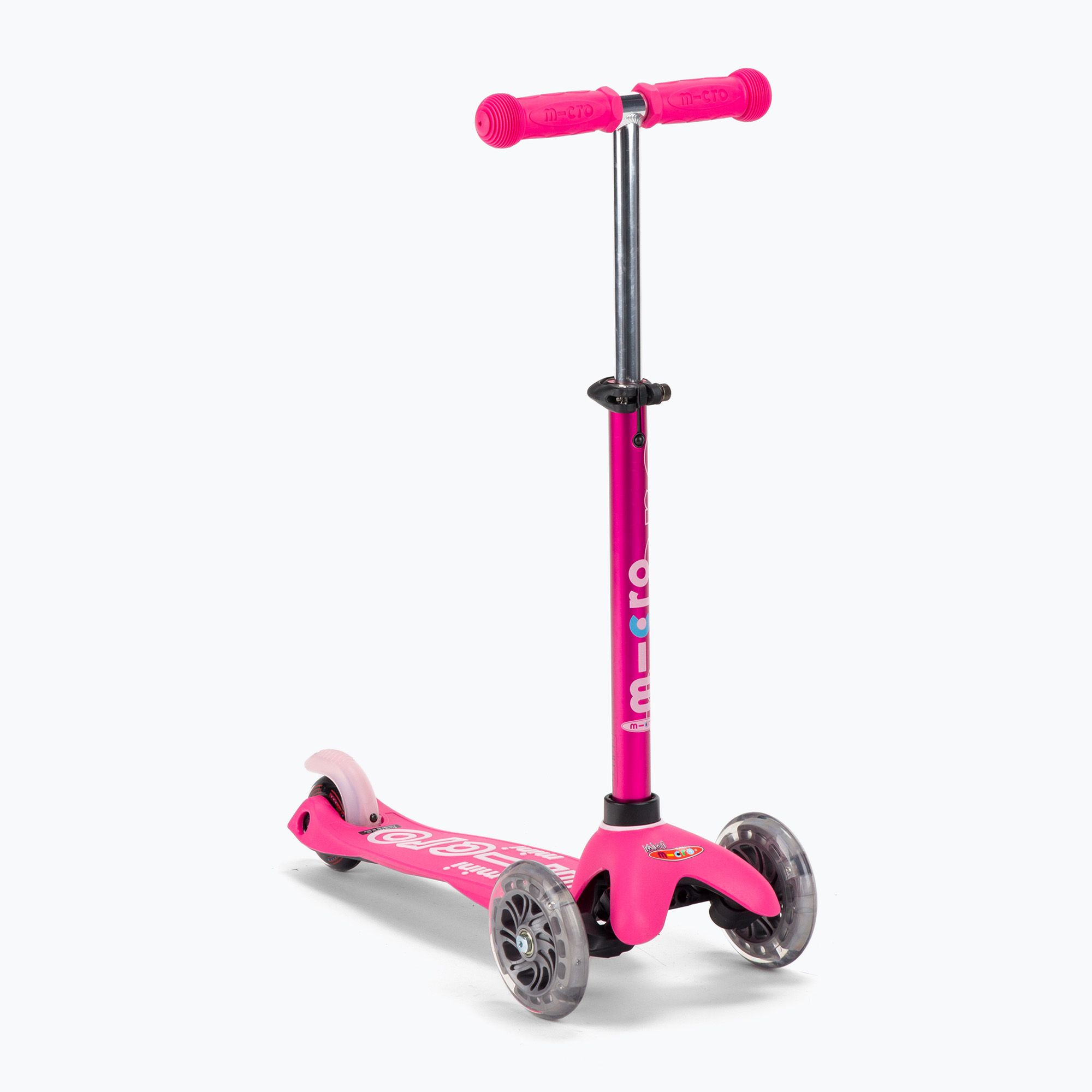 Hulajnoga trójkołowa dziecięca Micro Mini Deluxe LED pink 