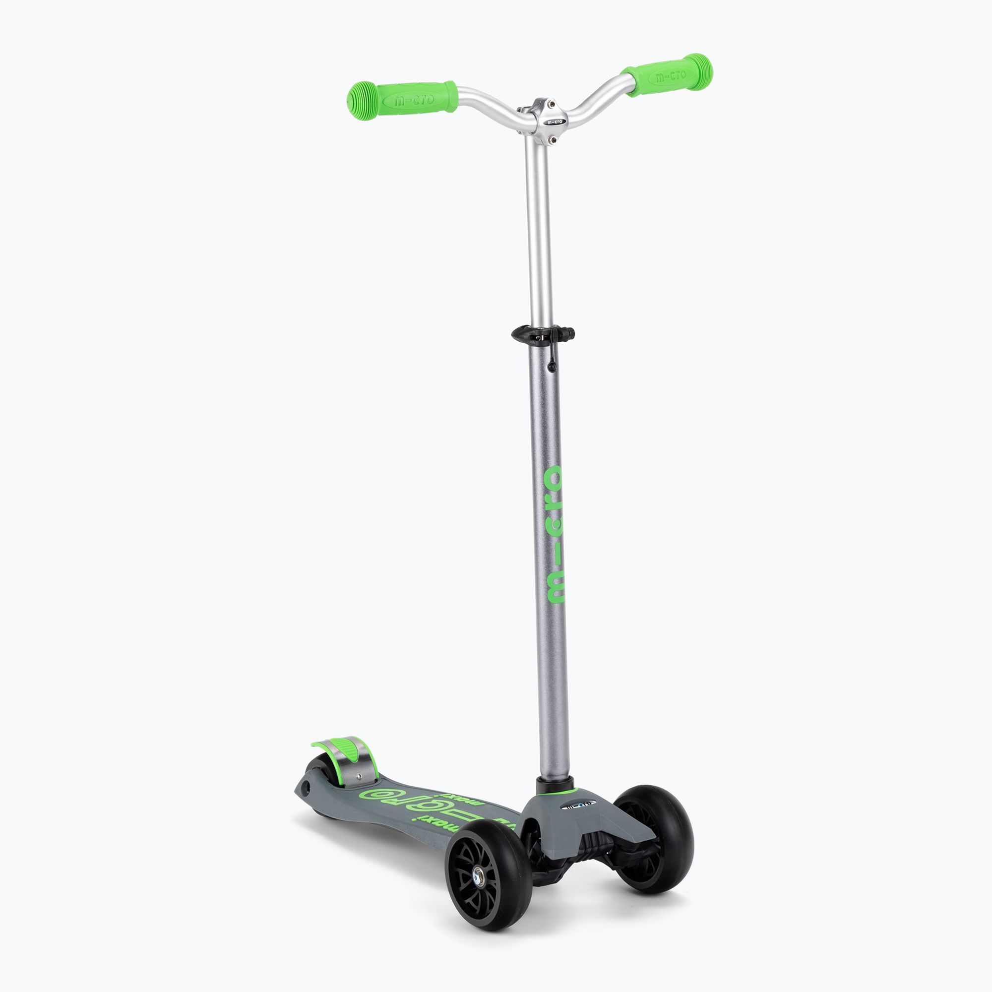 Hulajnoga trójkołowa dziecięca Micro Maxi Deluxe Pro grey/green 