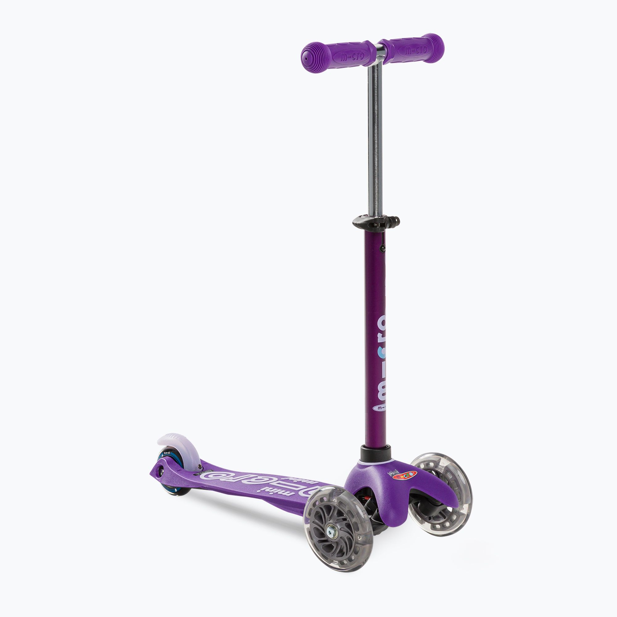 Hulajnoga trójkołowa dziecięca Micro Mini Deluxe LED purple 