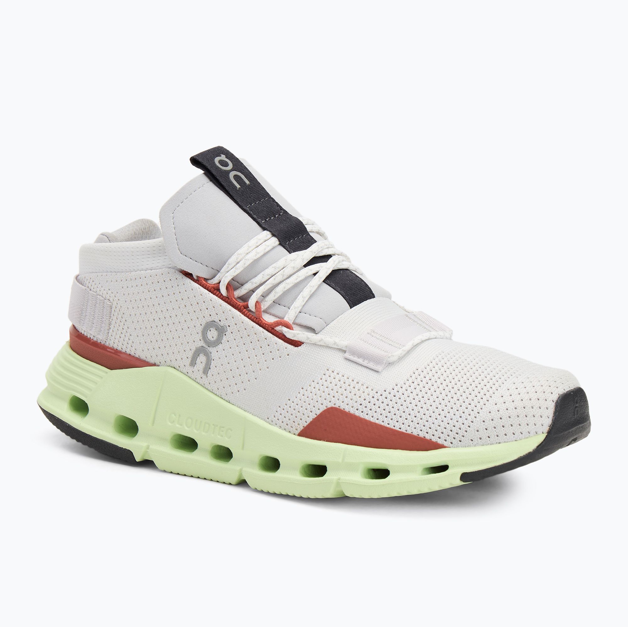 Buty do biegania damskie On Running Cloudnova white/limelight 