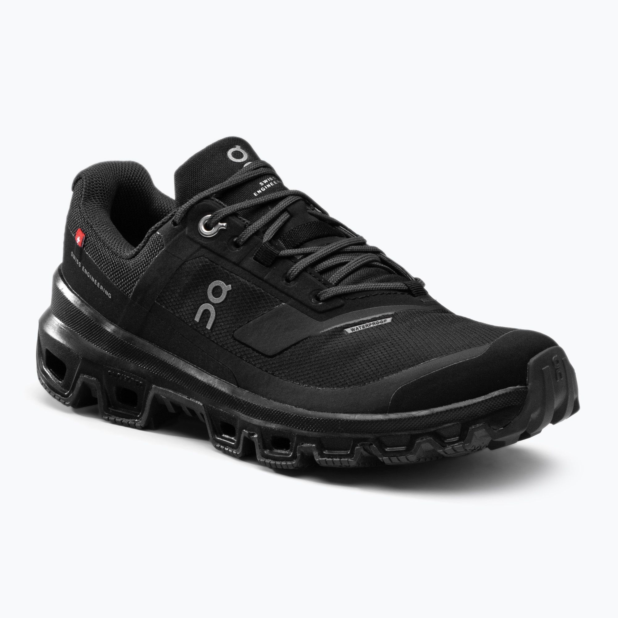 Buty do biegania damskie On Running Cloudventure Waterproof black 