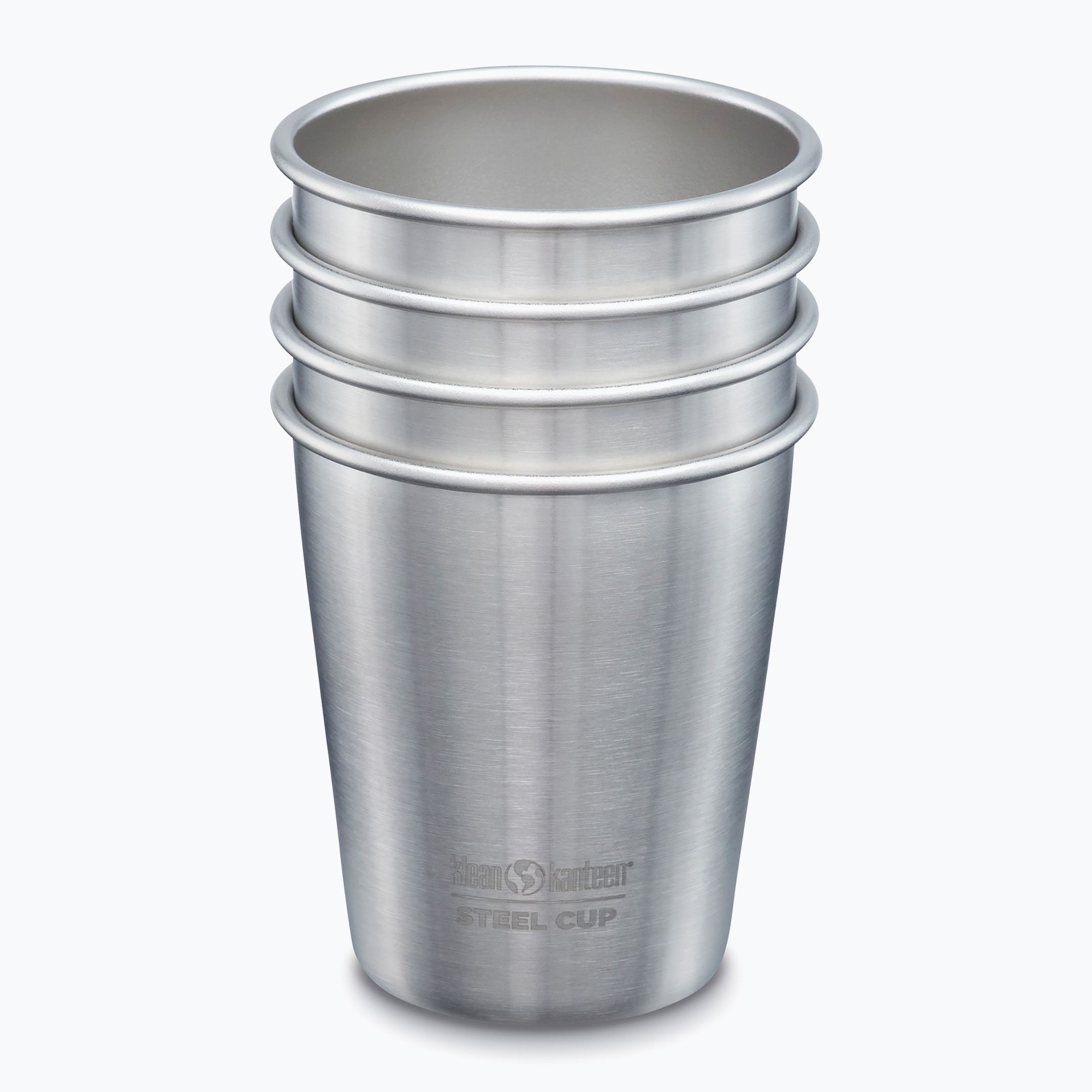 Kubki turystyczne Klean Kanteen Pint Cup 4 sztuki brushed stainless 