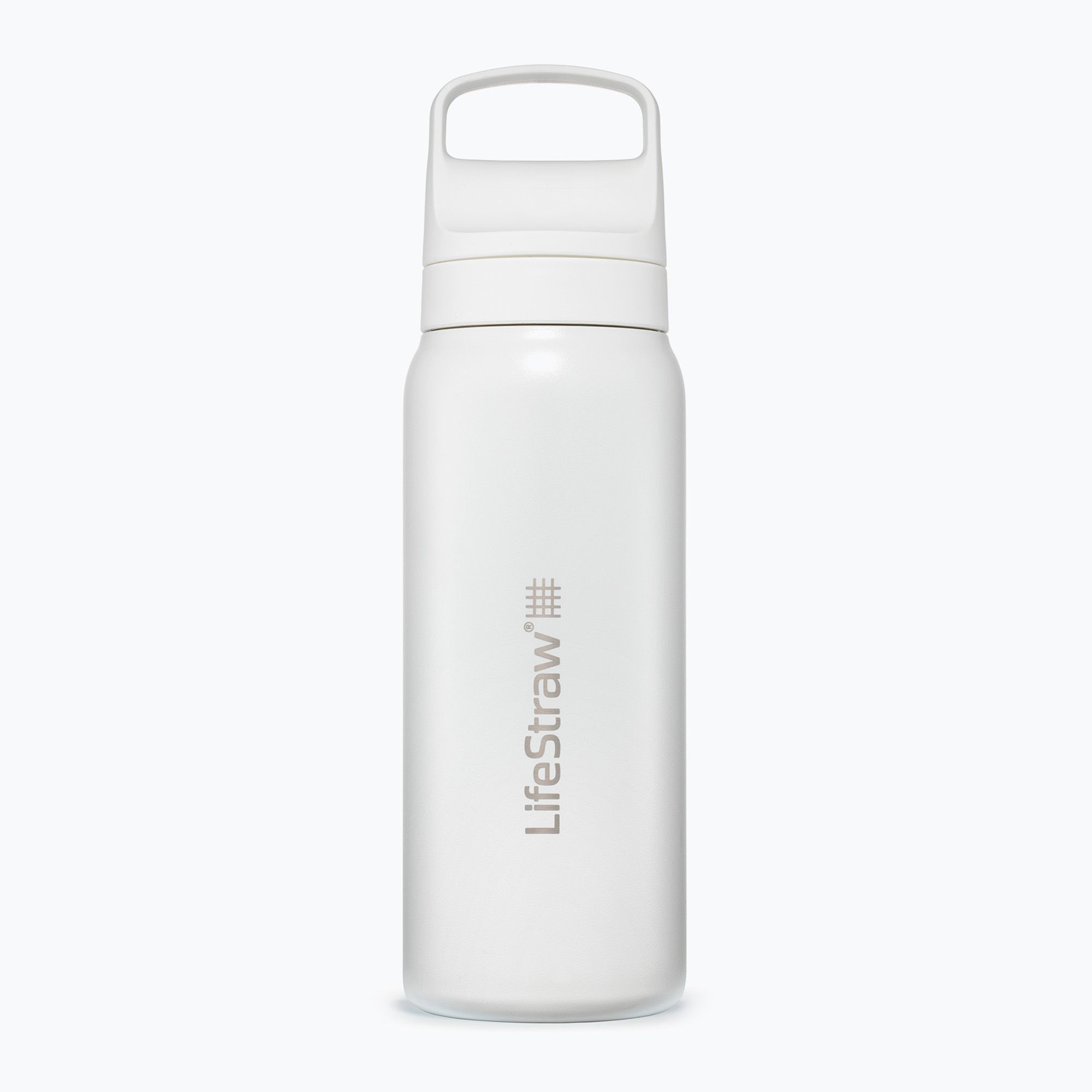Butelka turystyczna Lifestraw Go 2.0 Steel z filtrem 700 ml white 