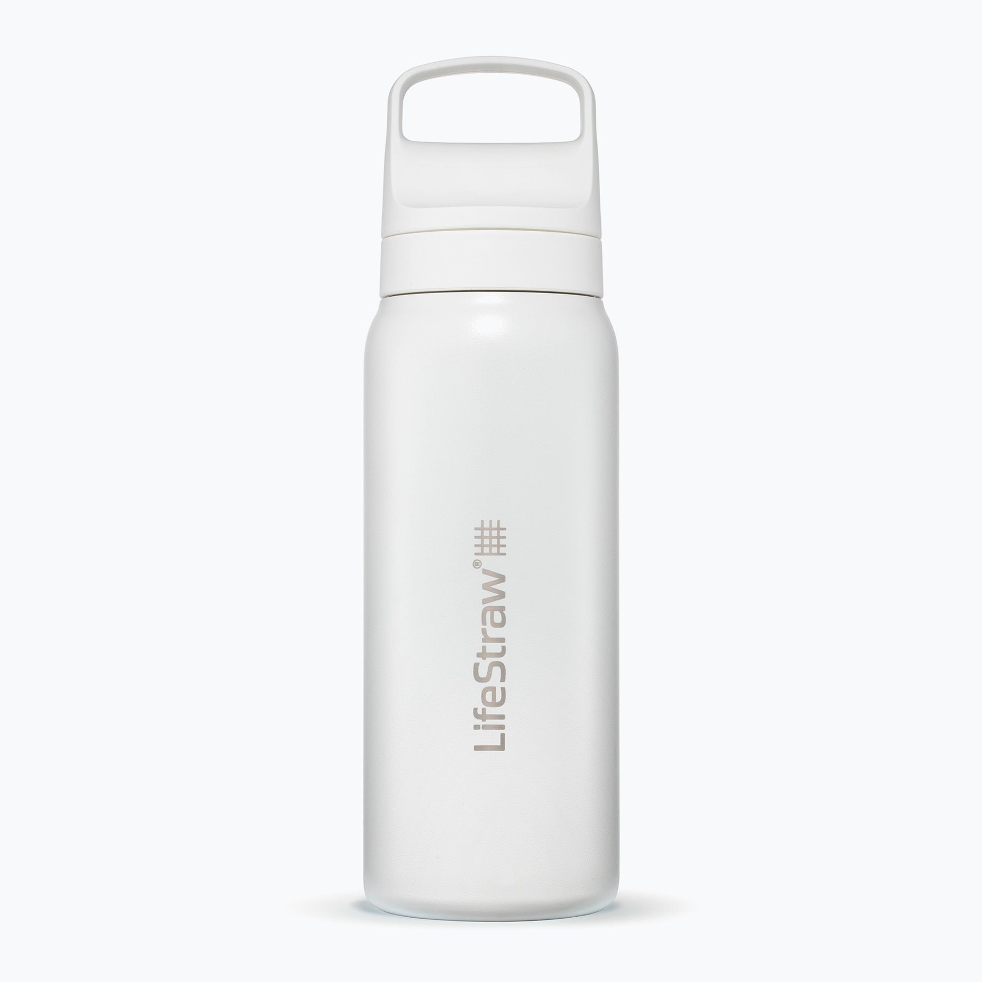 Butelka turystyczna Lifestraw Go 2.0 Steel z filtrem 1 l white 