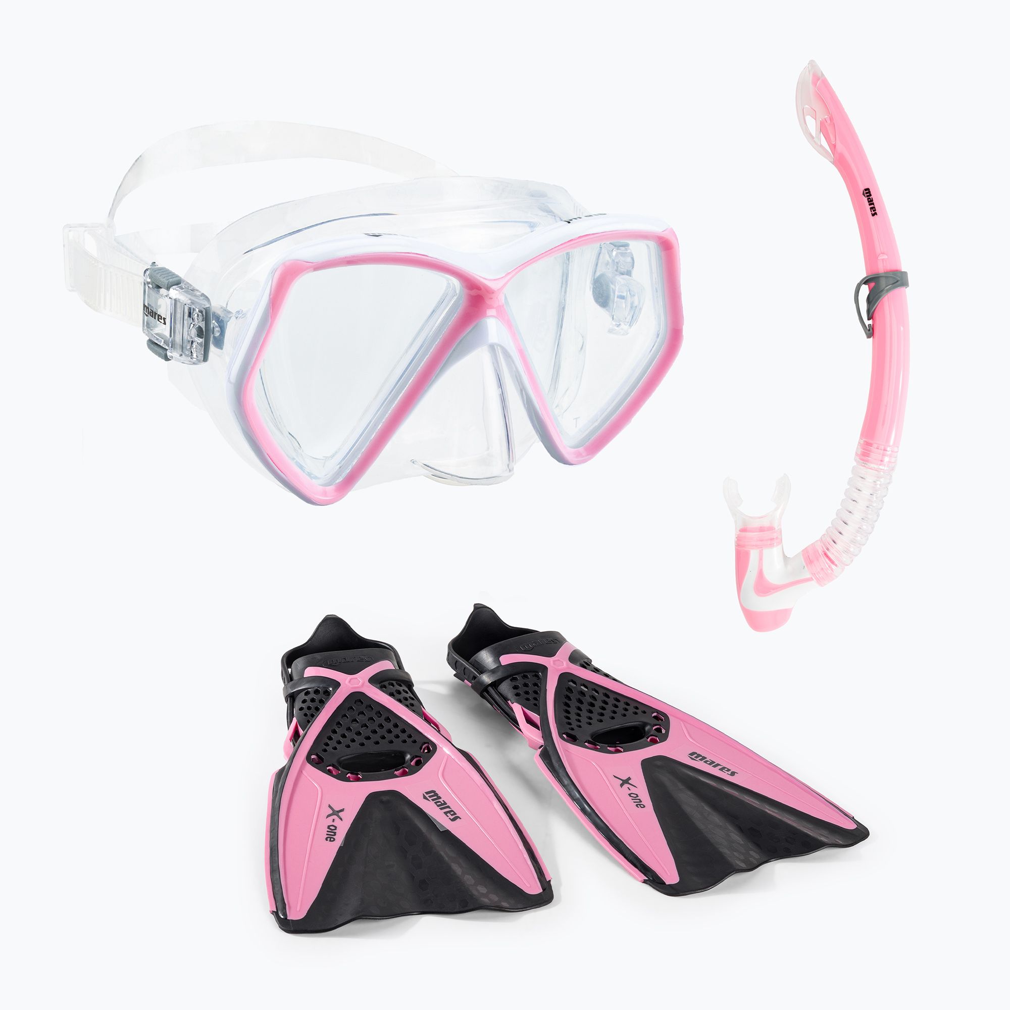 Zestaw do nurkowania dziecięcy Mares X-One Pirate pink/black 