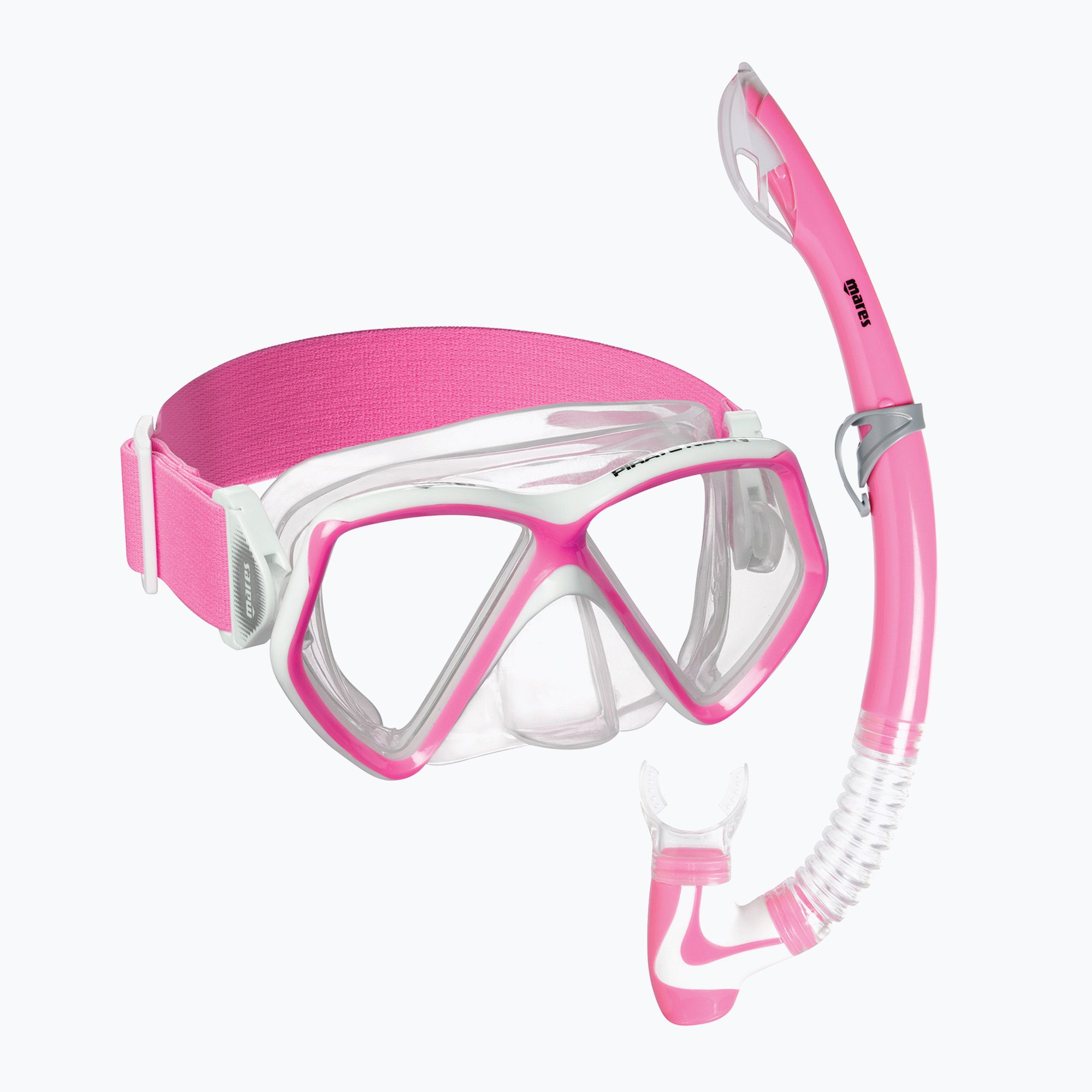 Zestaw do snorkelingu dziecięcy Mares Combo Pirate Neon pink/white/clear 