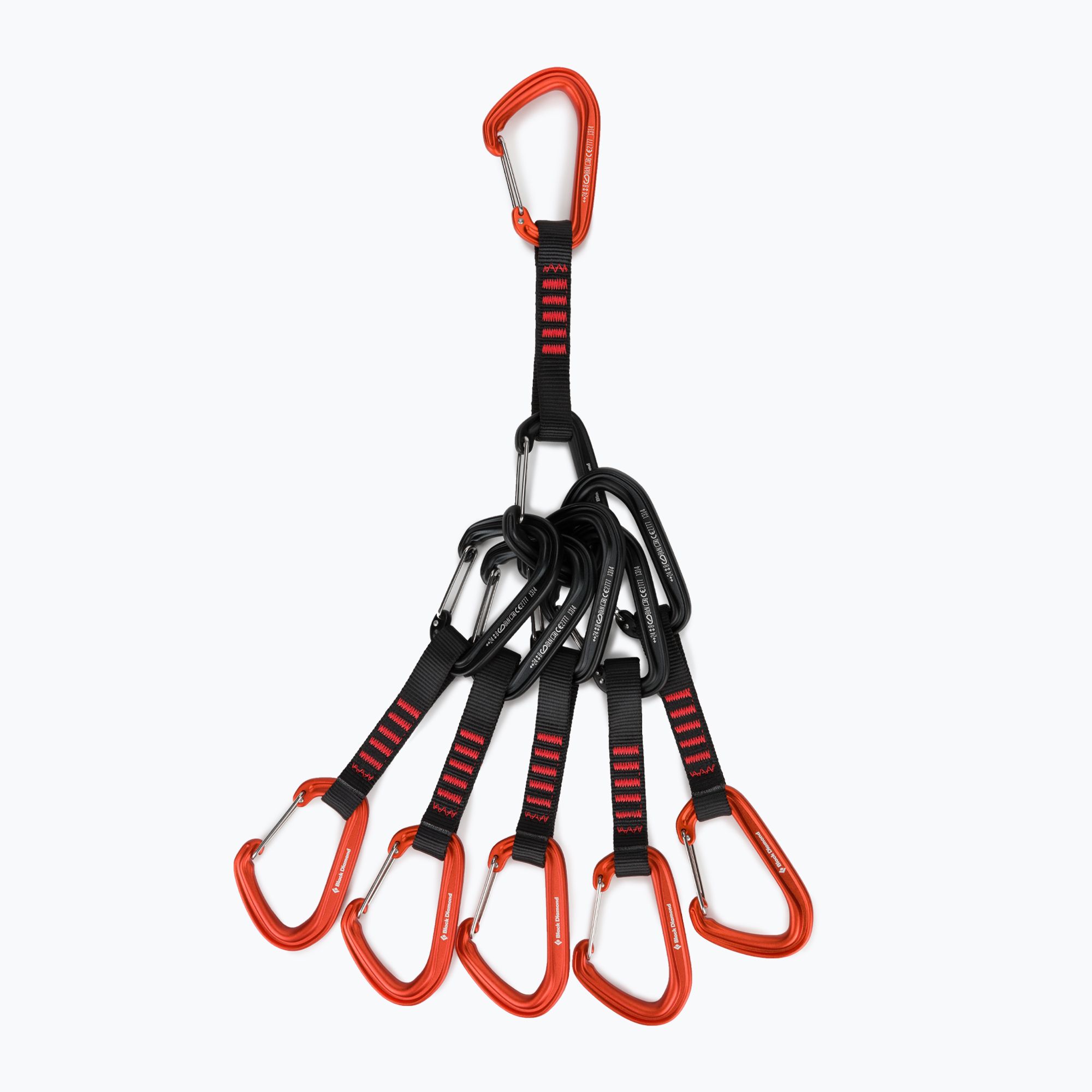 Zestaw ekspresów wspinaczkowych Black Diamond Hotwire Quickpack Set 6 szt. 12 cm octane 