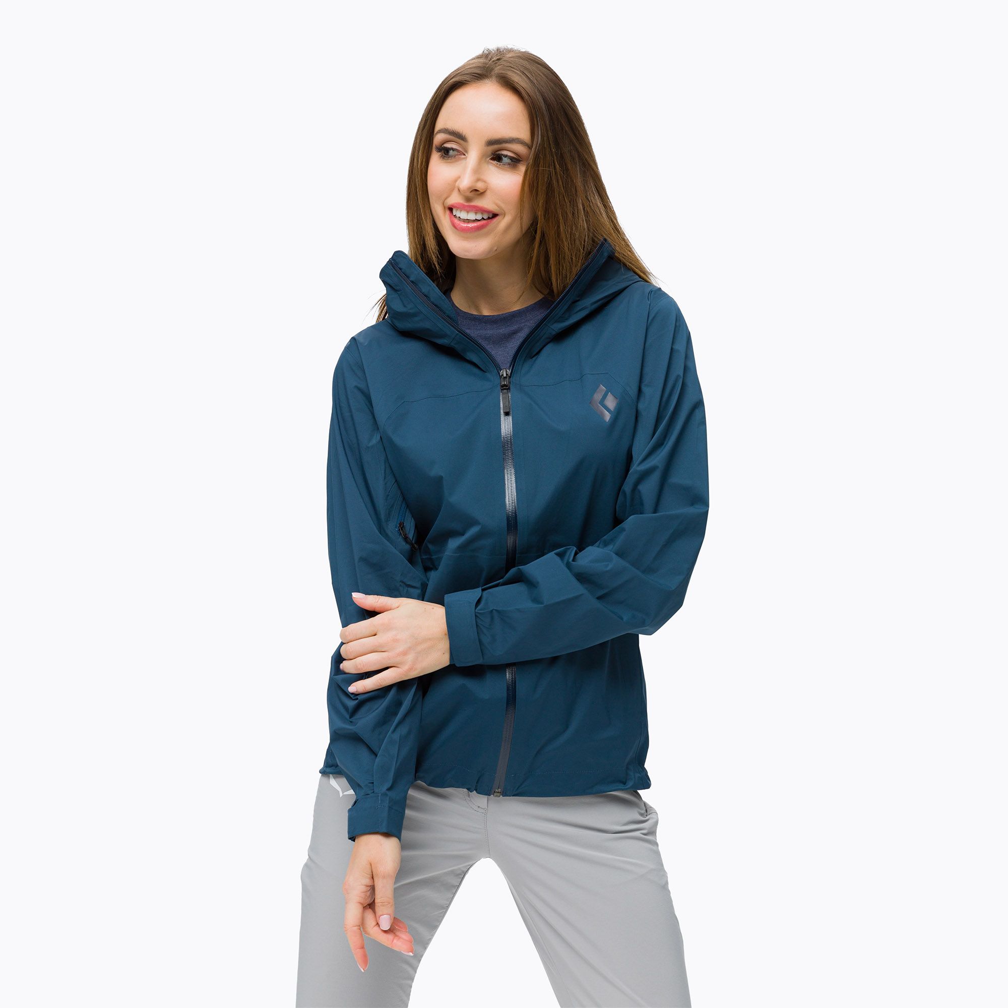 Kurtka przeciwdeszczowa damska Black Diamond Stormline Stretch ink blue 