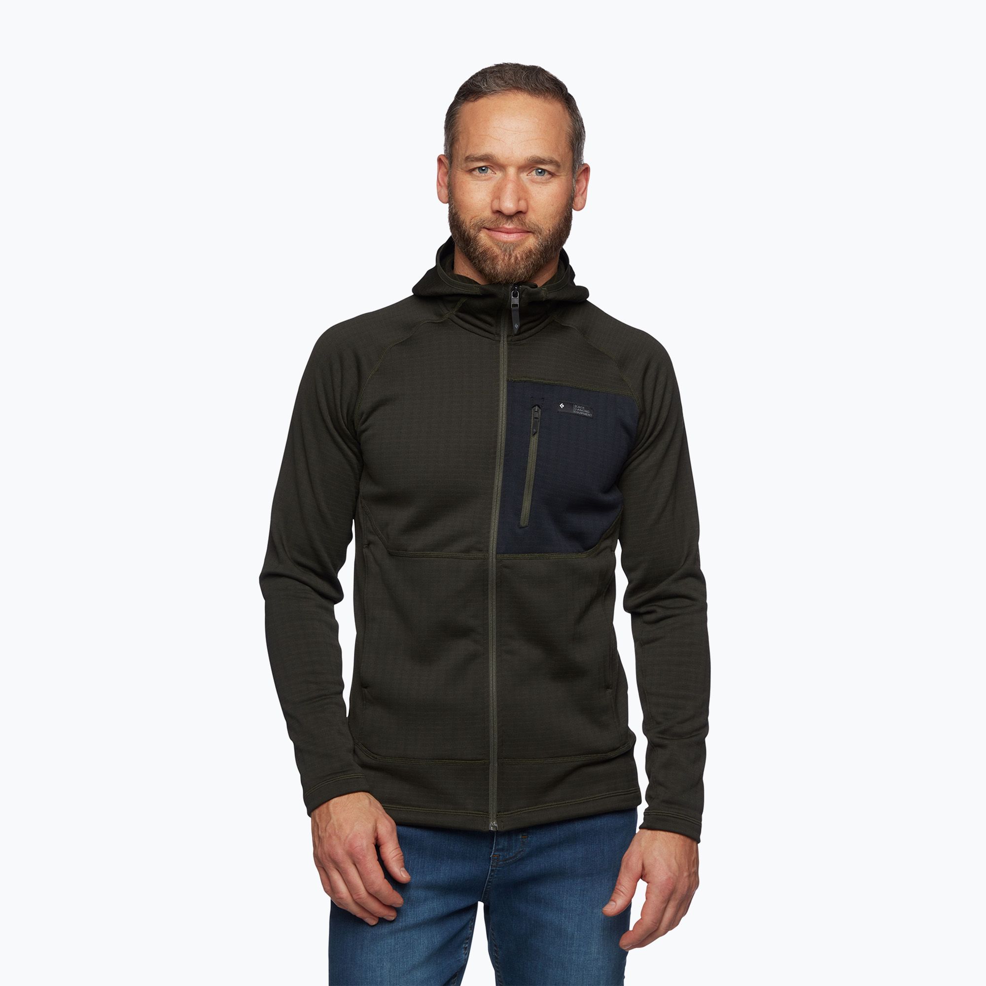 Bluza trekkingowa męska Black Diamond Factor Hoody cypress 