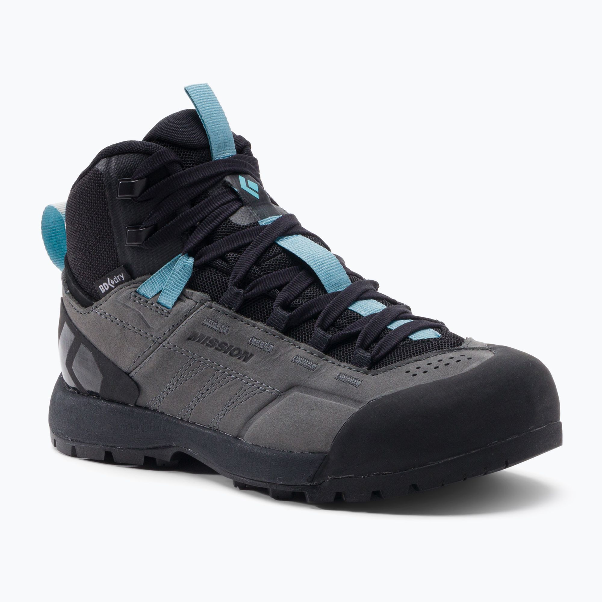 Buty podejściowe damskie Black Diamond Mission LT Mid WP Approach steel grey/costal blue 