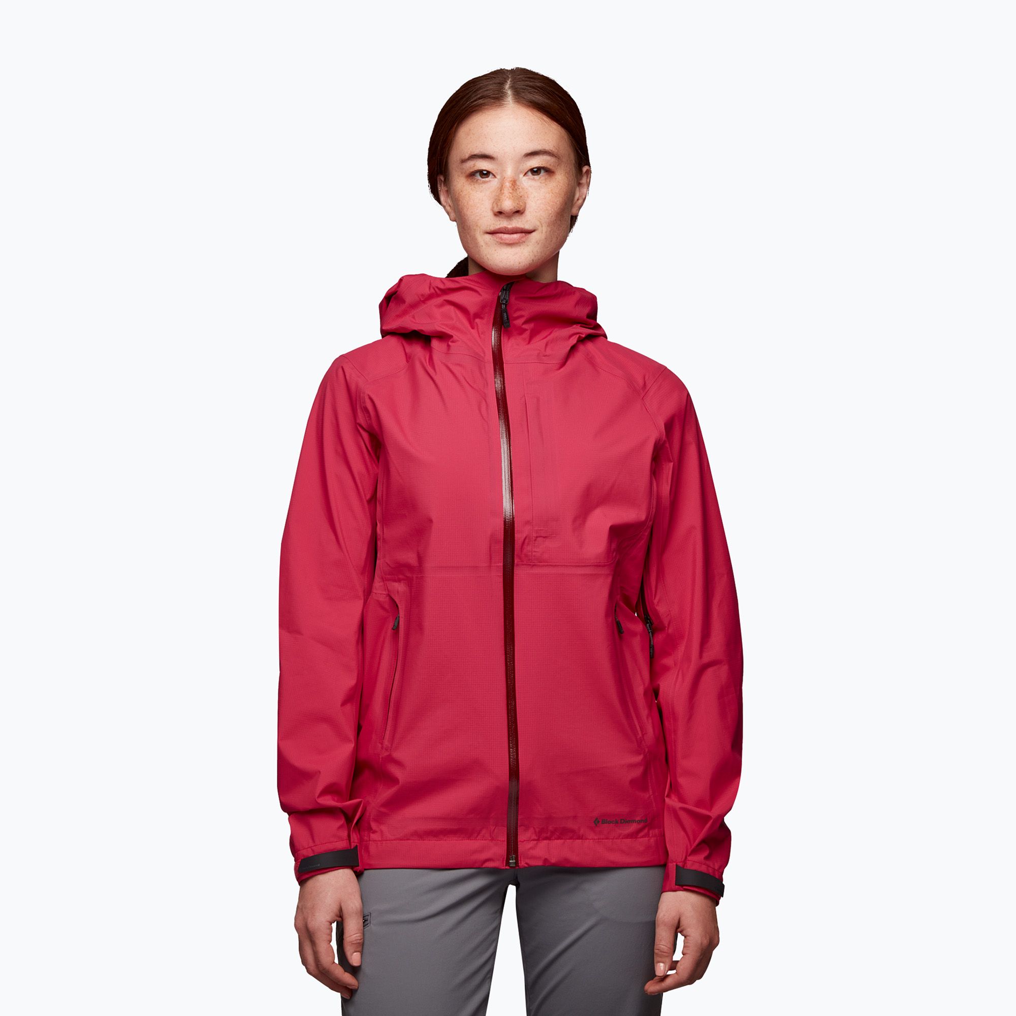 Kurtka przeciwdeszczowa damska Black Diamond Highline Stretch pomegranate 