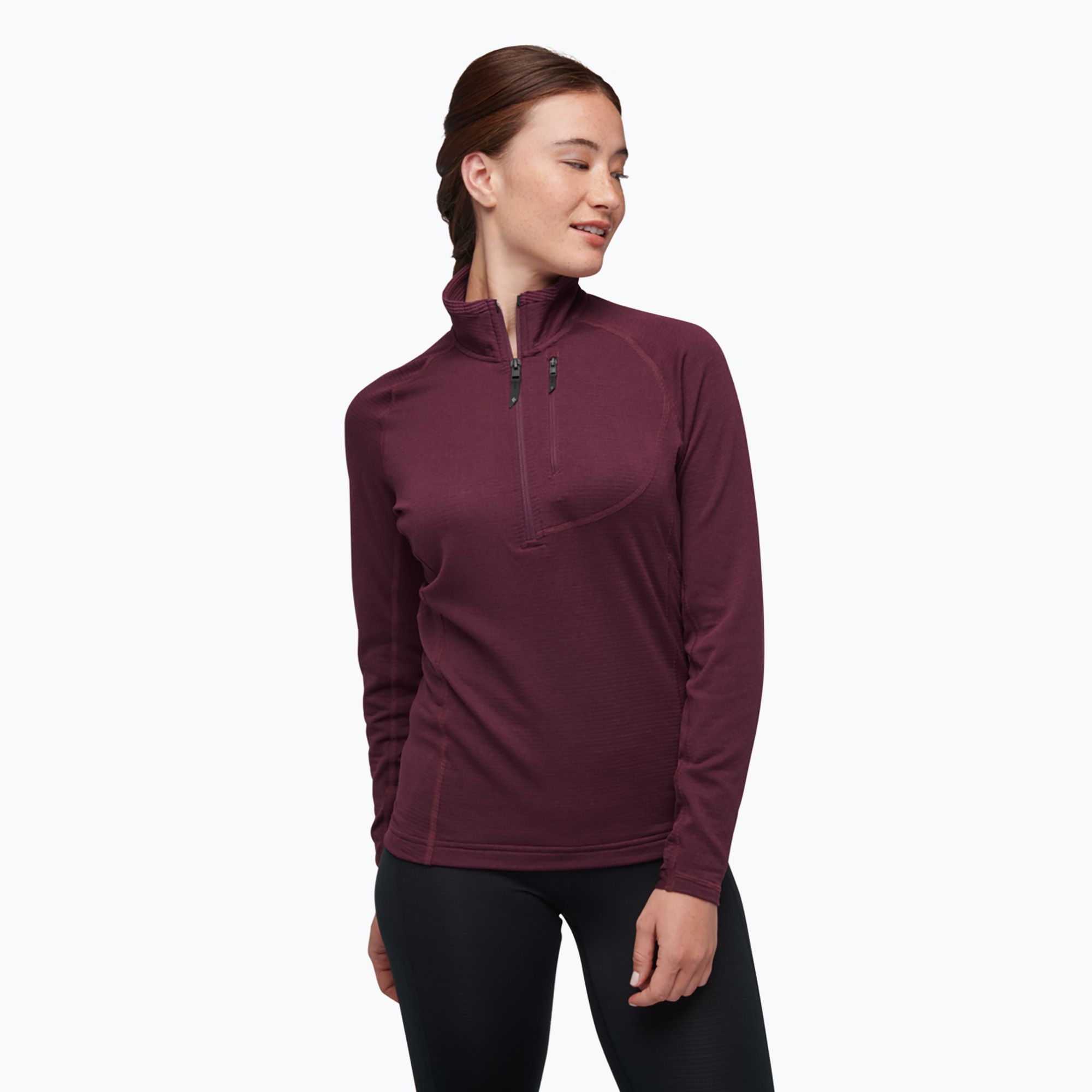 Bluza trekkingowa damska Black Diamond Coefficient LT QZ blackberry 