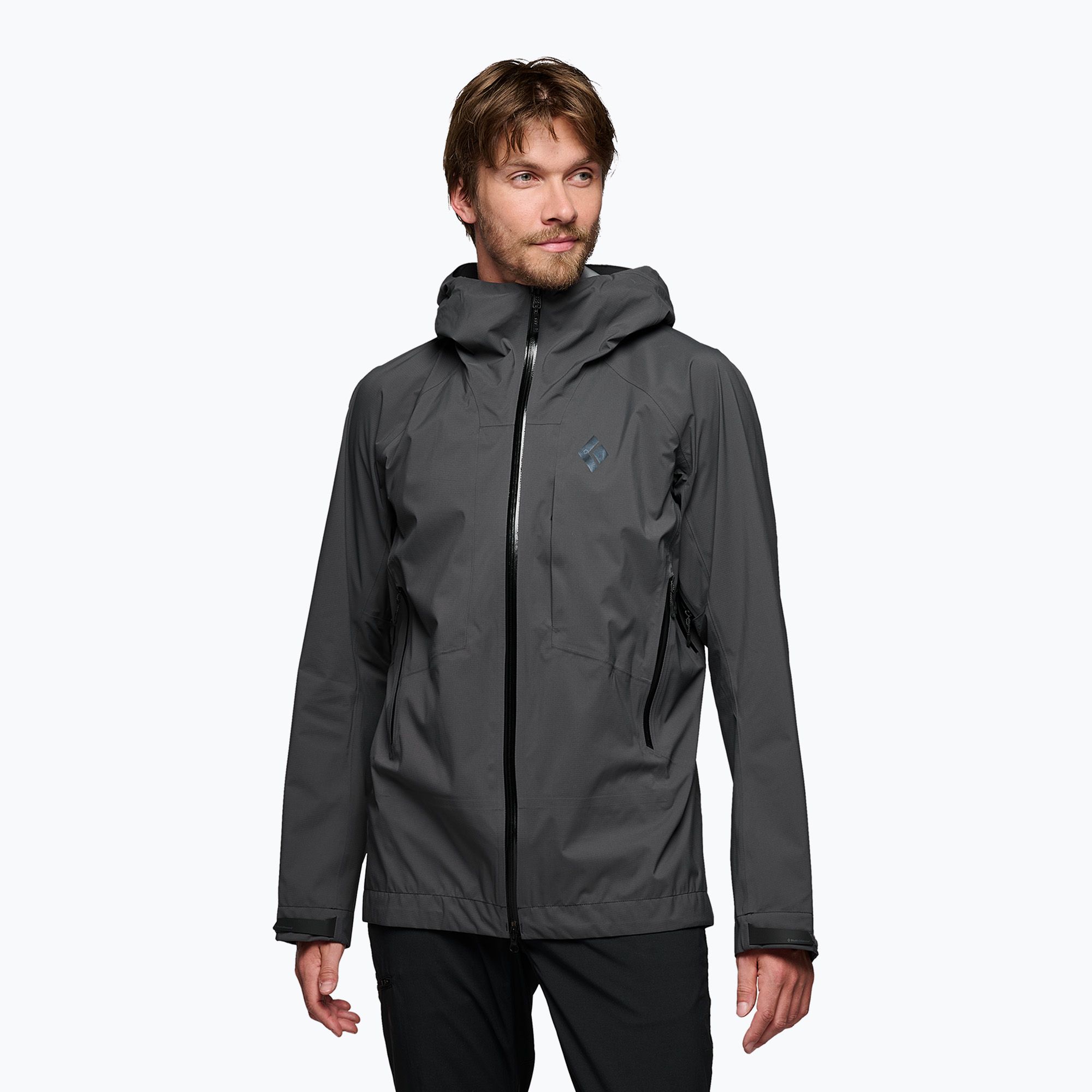Kurtka przeciwdeszczowa męska Black Diamond Highline Stretch Shell anthracite 