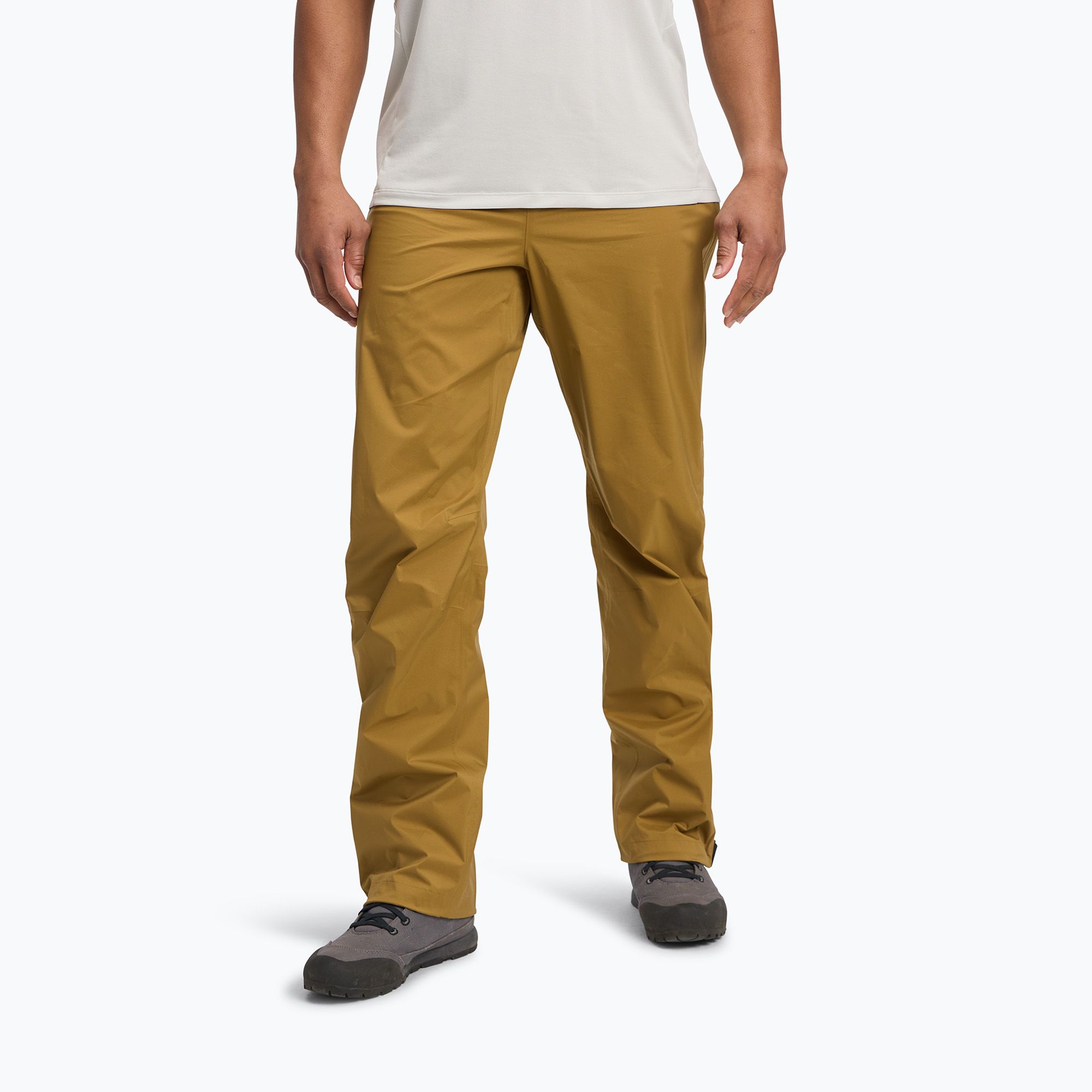 Spodnie z membraną męskie Black Diamond Fineline Stretch FZ flax 