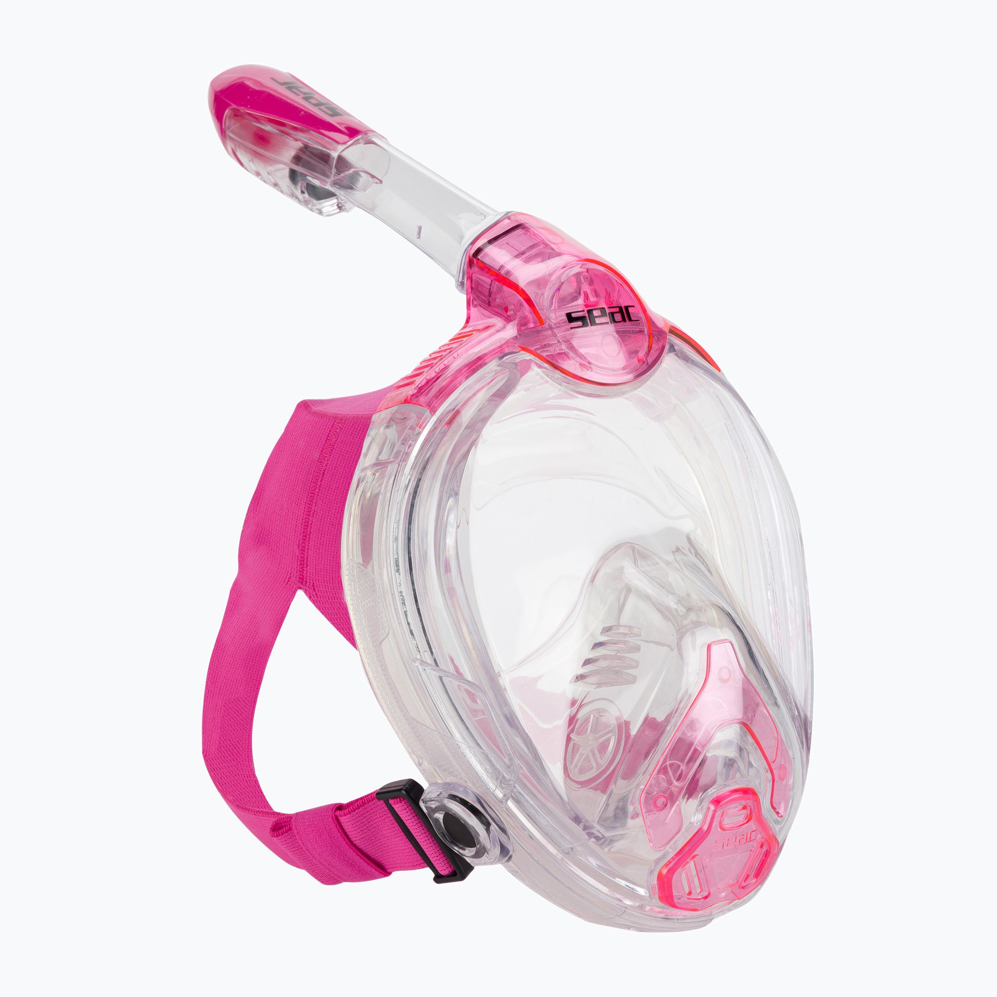 Maska pełnotwarzowa do snorkelingu dziecięca SEAC Libera pink transp./pink 