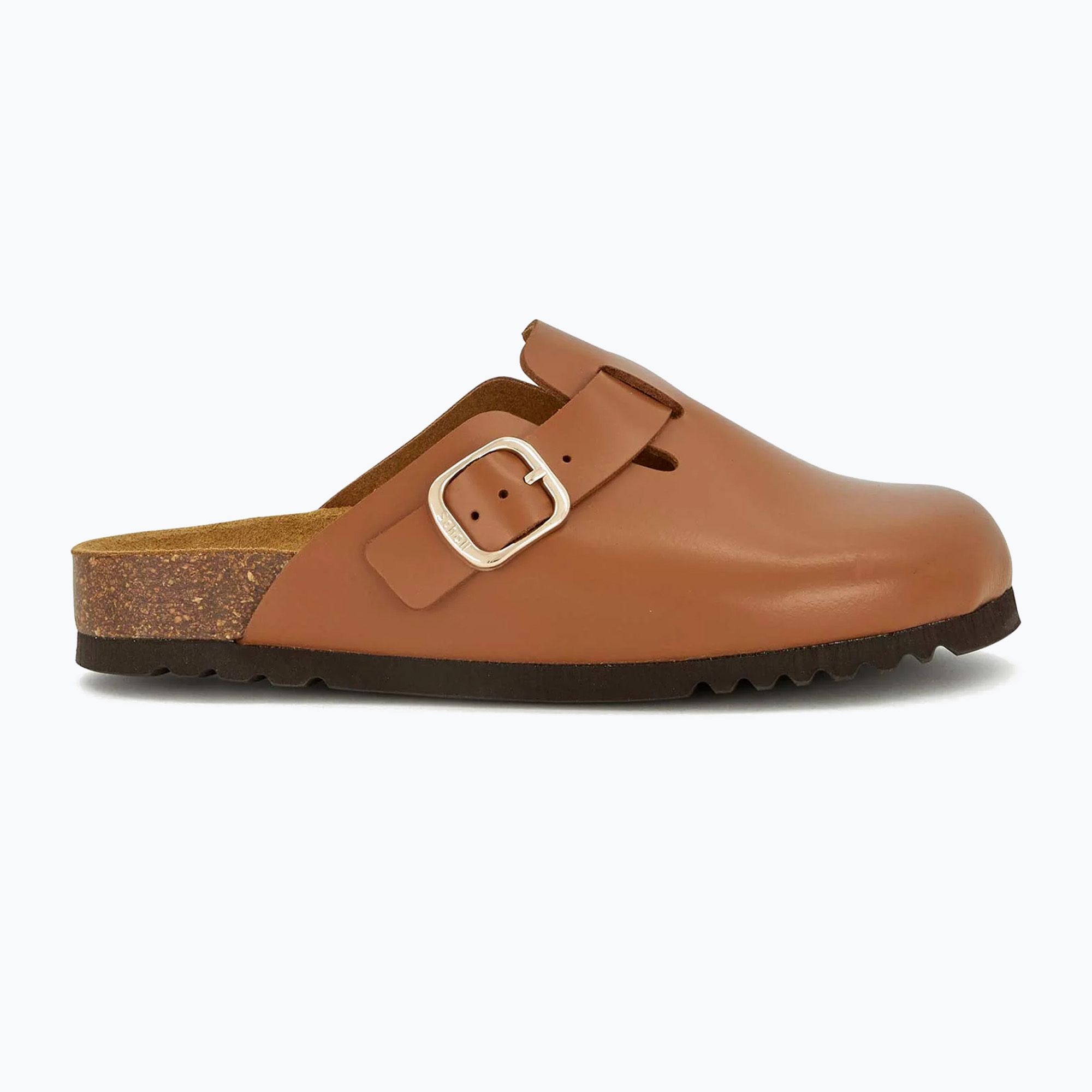 Klapki damskie Scholl Fae New Leather cognac 