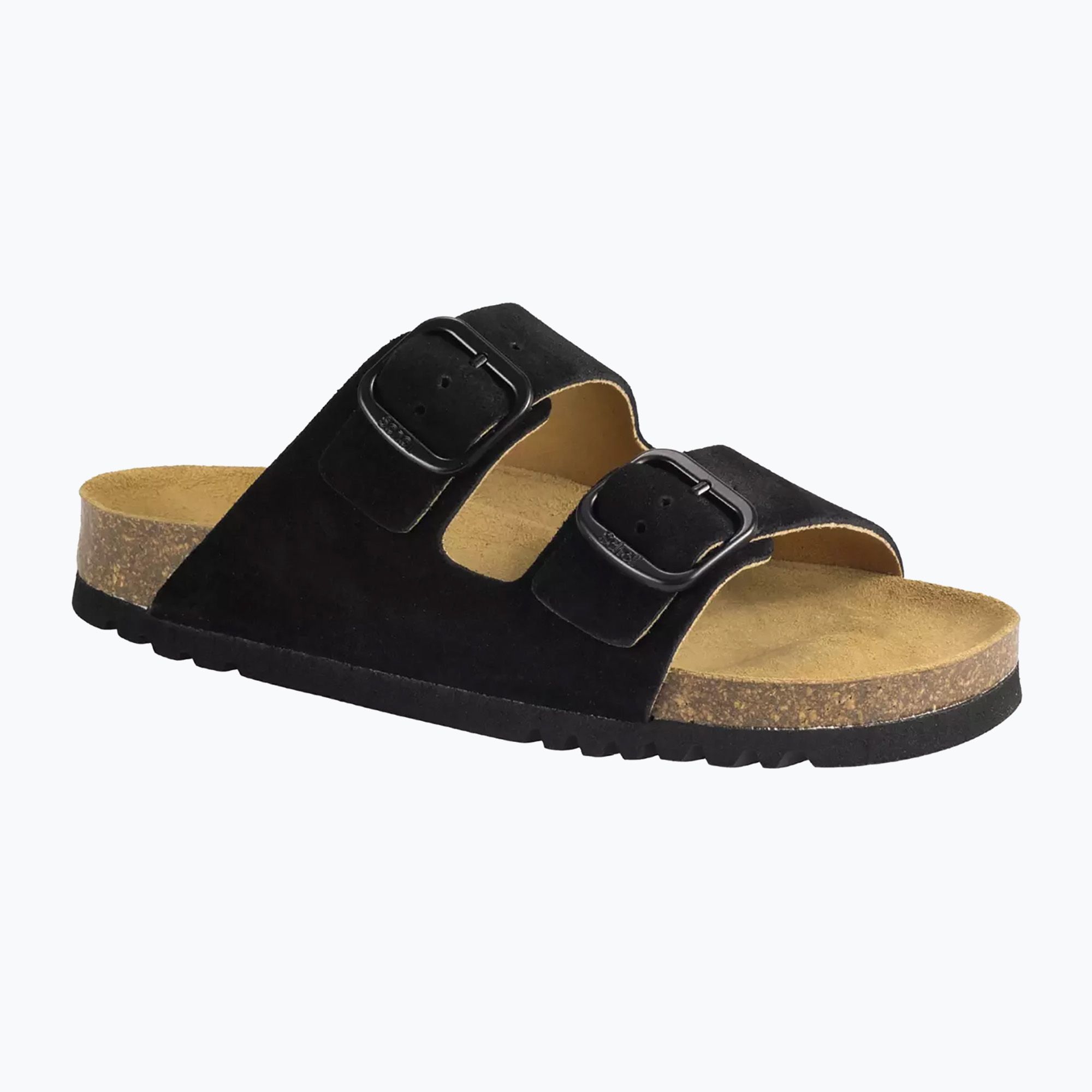 Klapki damskie Scholl Josephine Suede black 