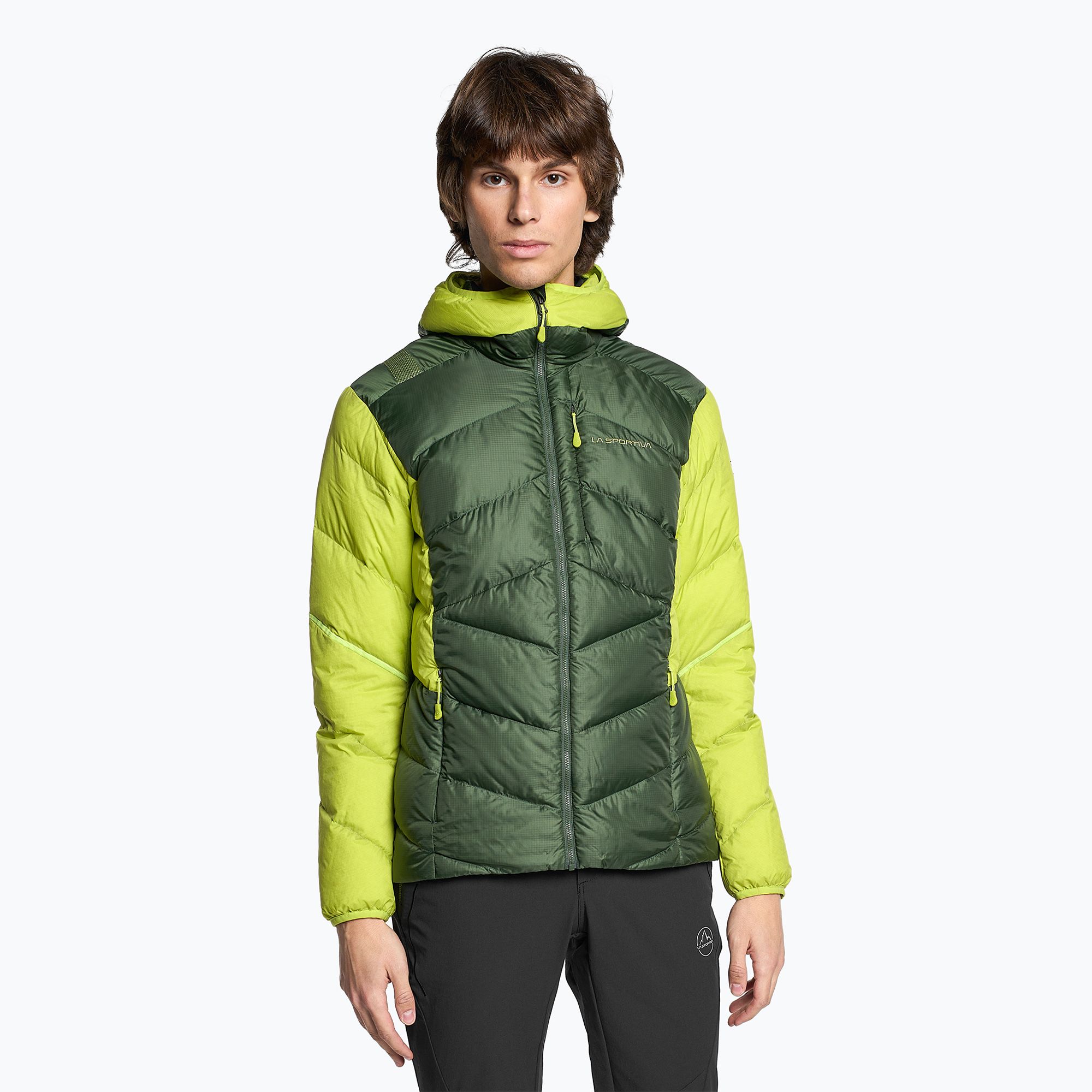 Kurtka puchowa męska La Sportiva Bivouac Down forest/lime
