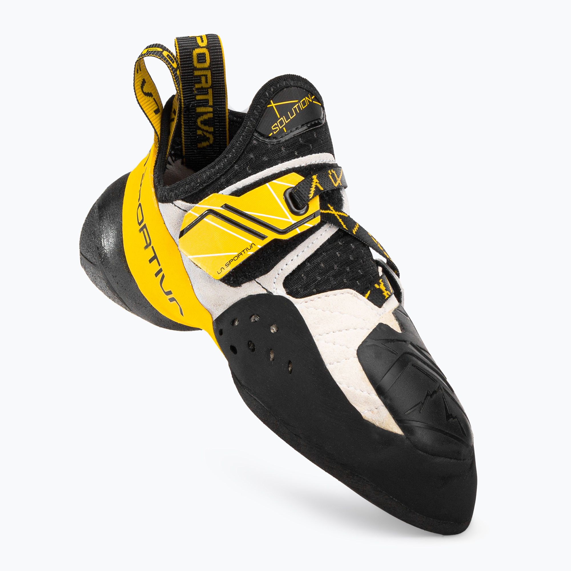 Buty wspinaczkowe męskie La Sportiva Solution white/yellow 